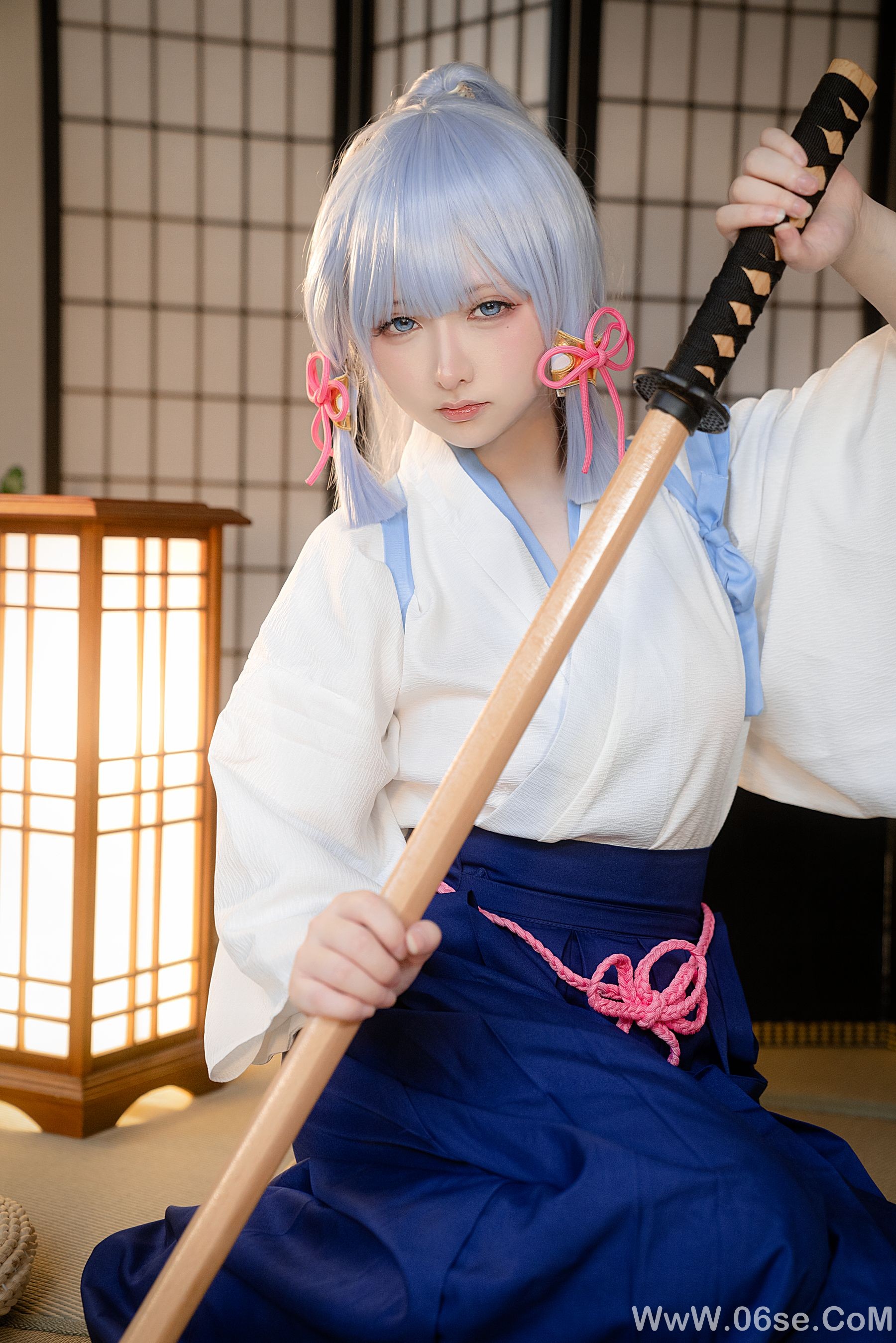 樱梨梨 - 绫华剑道服 [31P]-六色网