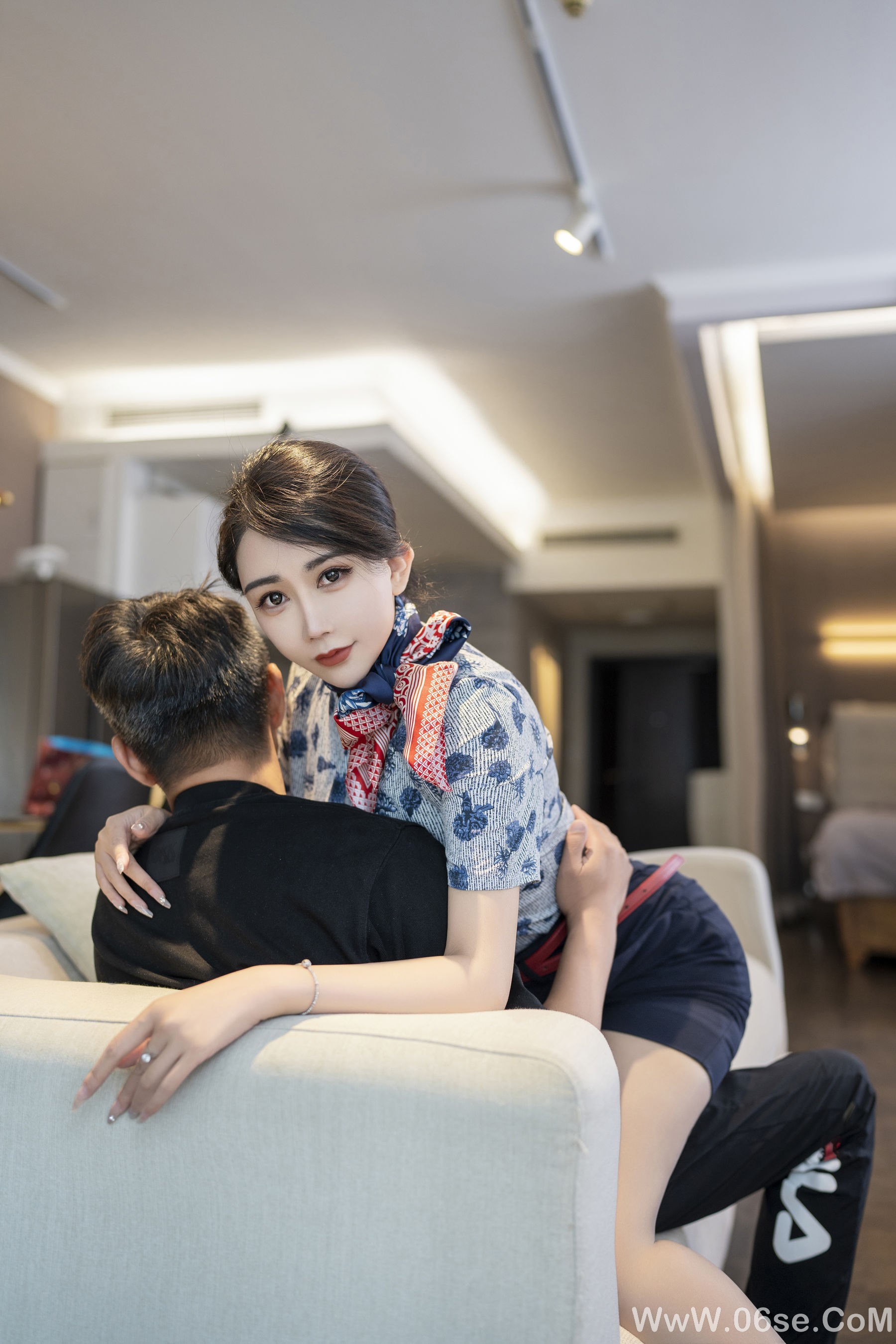 图片[10]-李若汐 – 性感空姐制服 [70P]-六色网