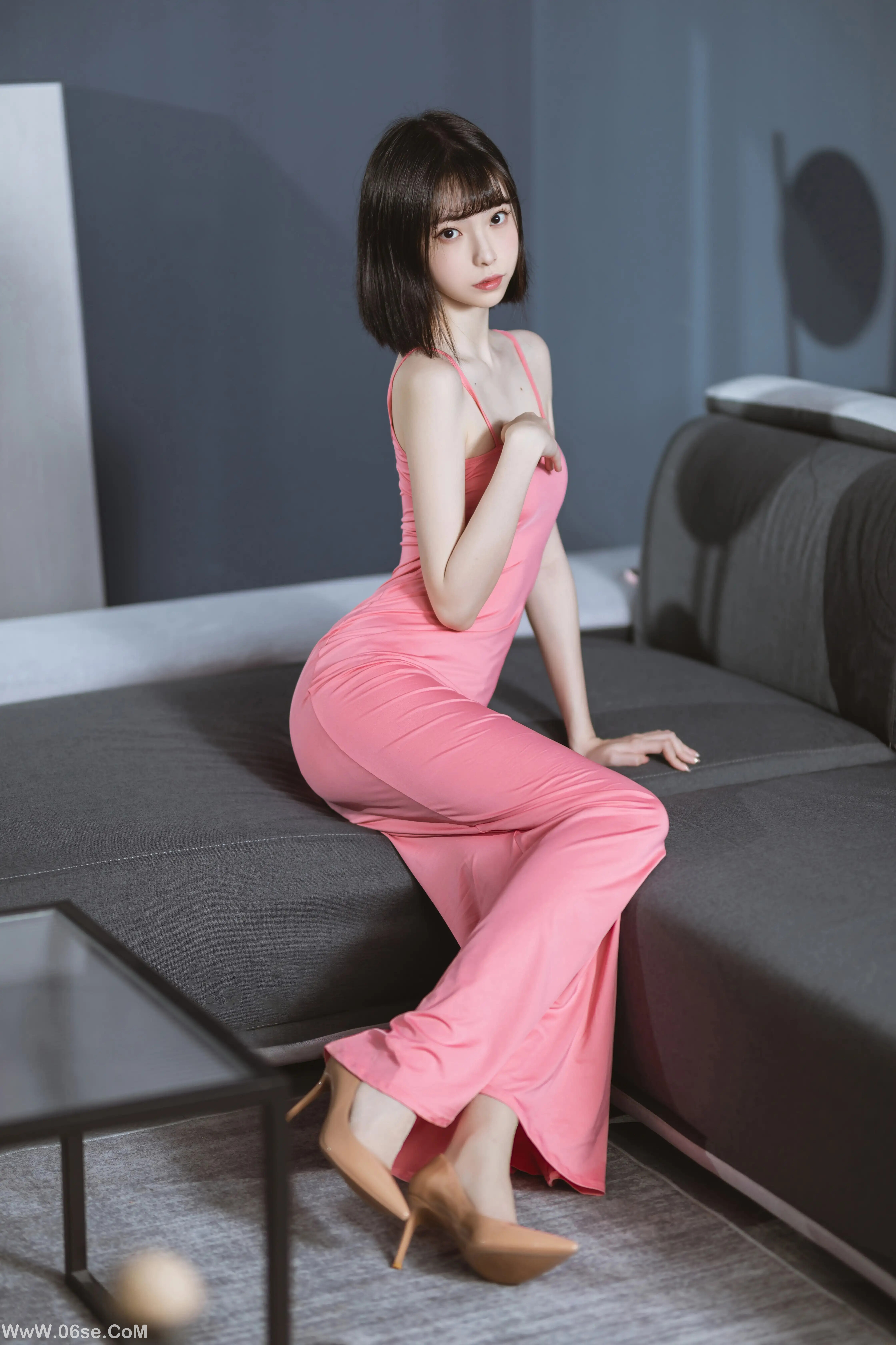 图片[14]-许岚LAN 粉色长裙-六色网