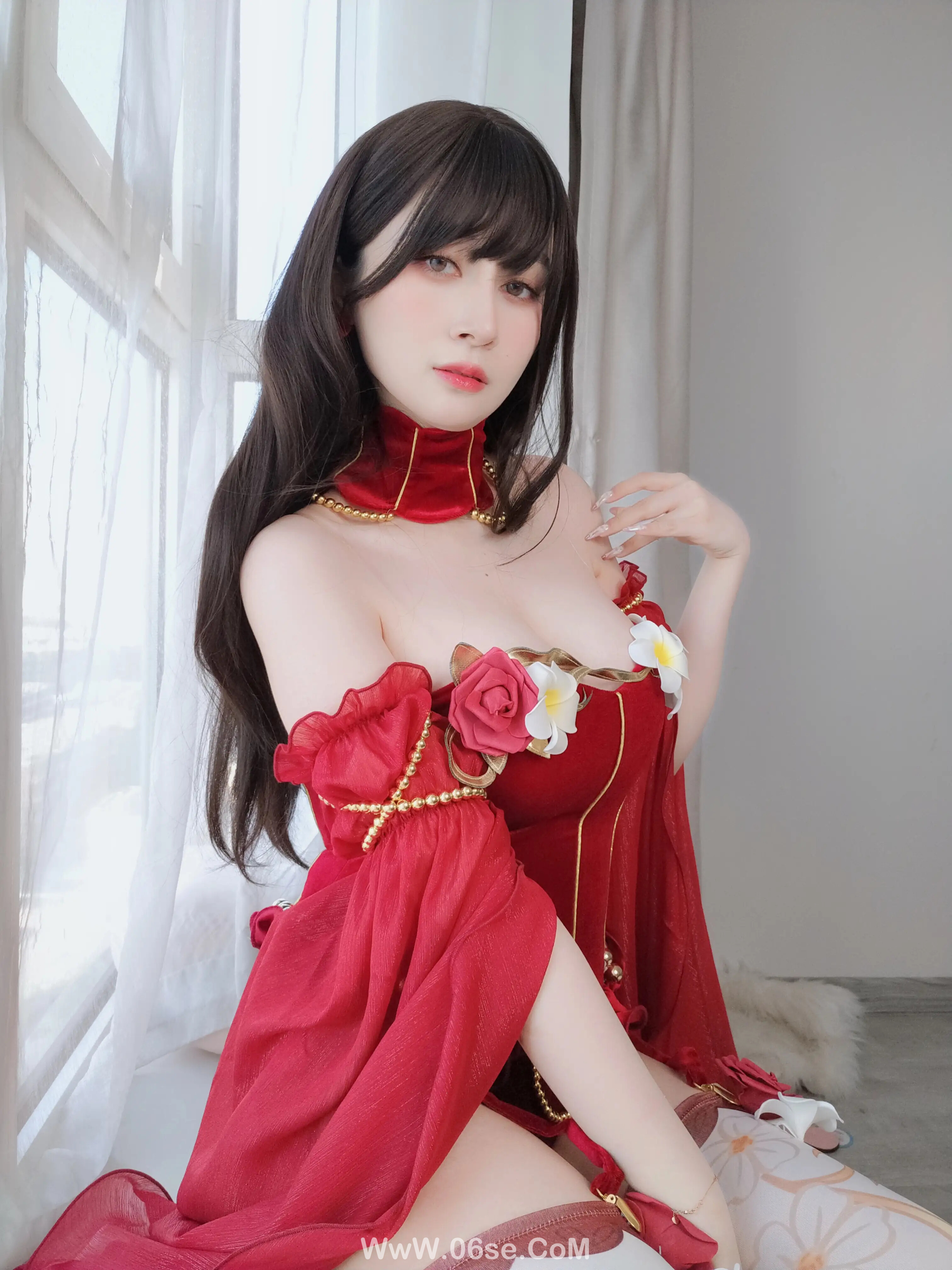 图片[28]-白银81 – 赤いドレス-六色网