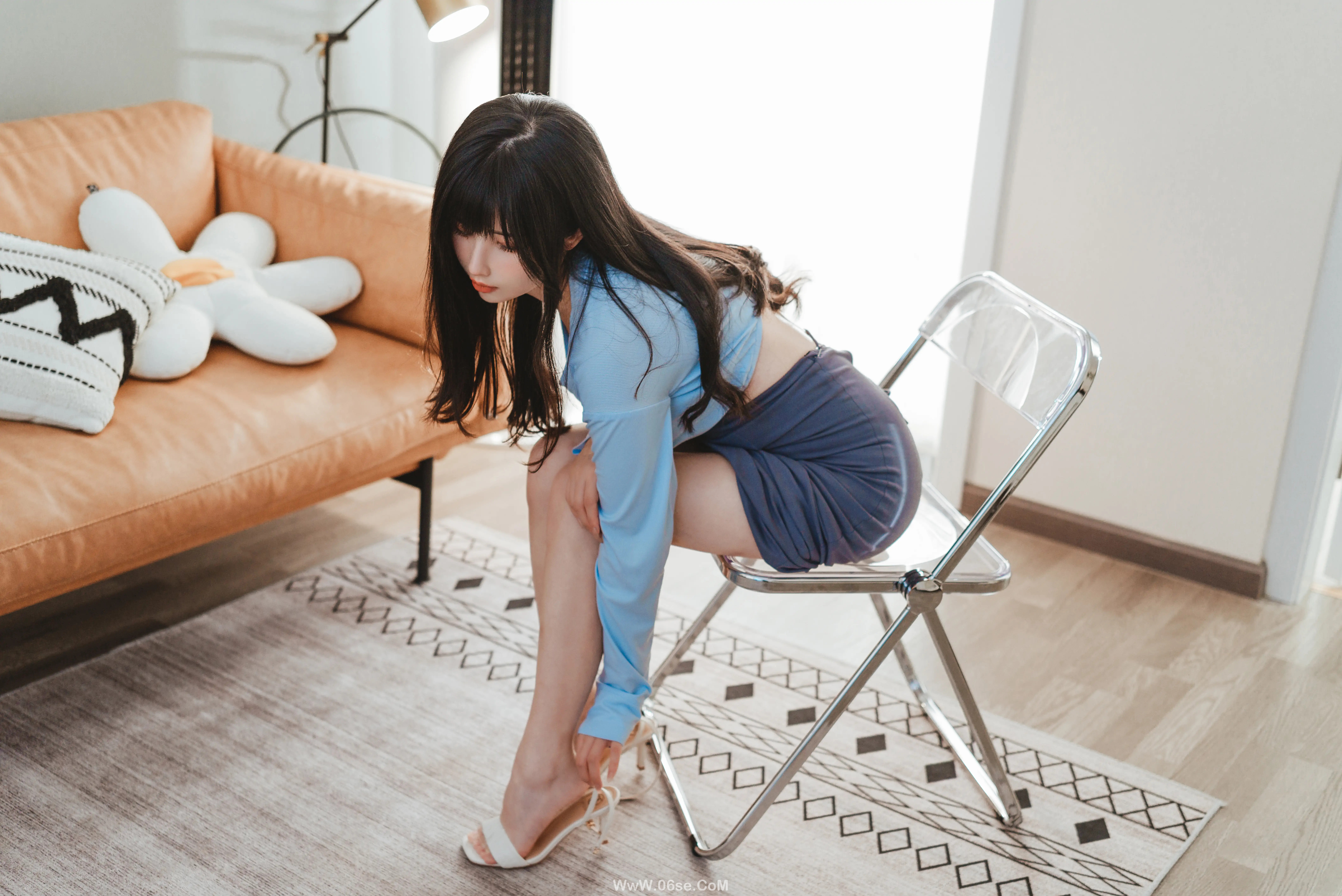 图片[20]-肉扣热热子(rioko凉凉子) 吉他妹妹系带裙-六色网
