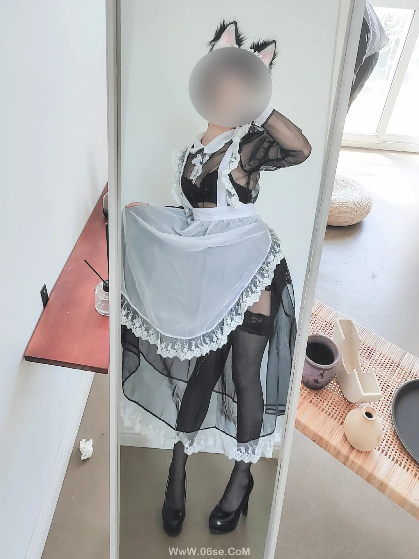 图片[14]-蠢沫沫 – 透明女仆 自拍-六色网