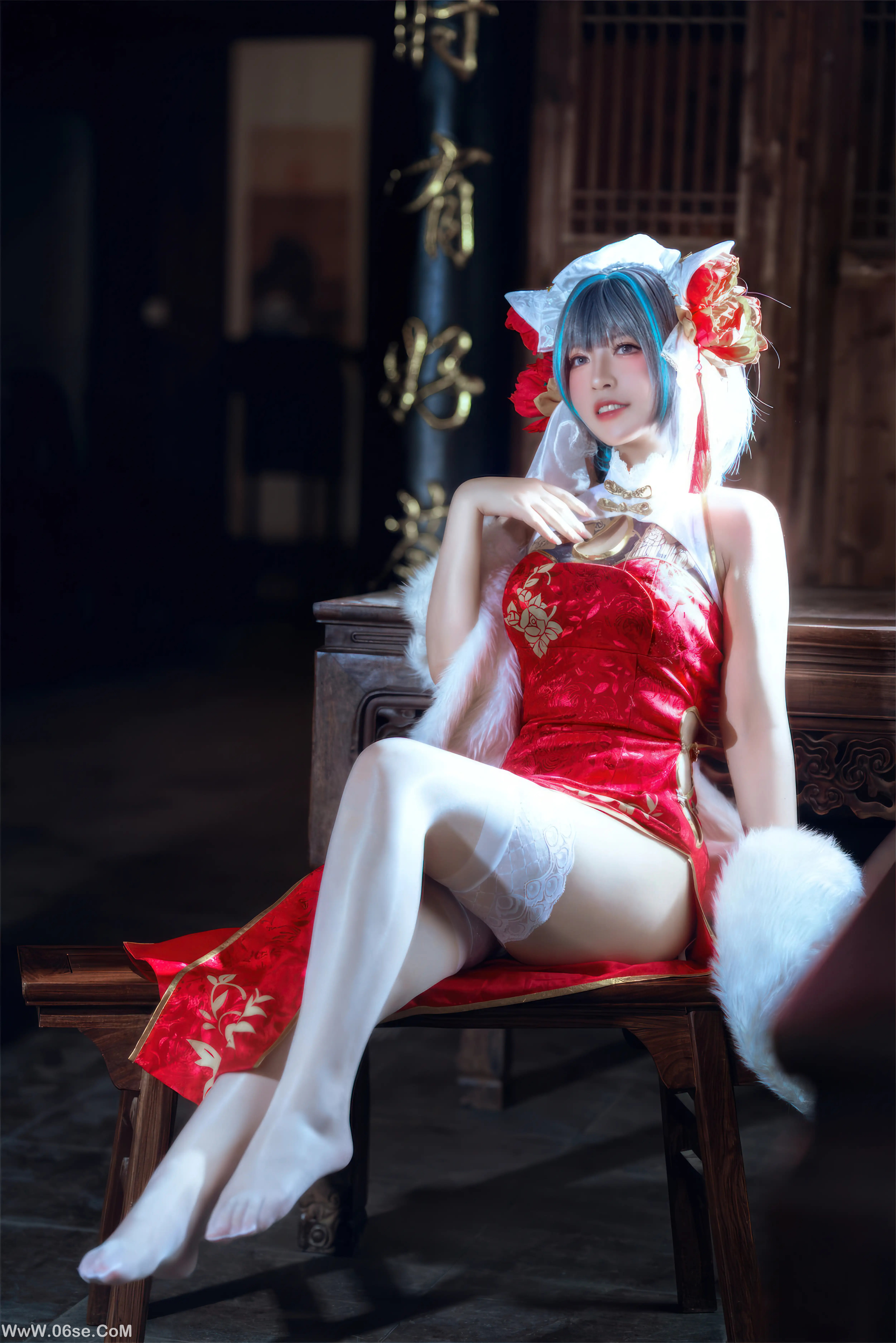 图片[14]-半半子 – 碧蓝航线 柴郡 中华娘旗袍-六色网