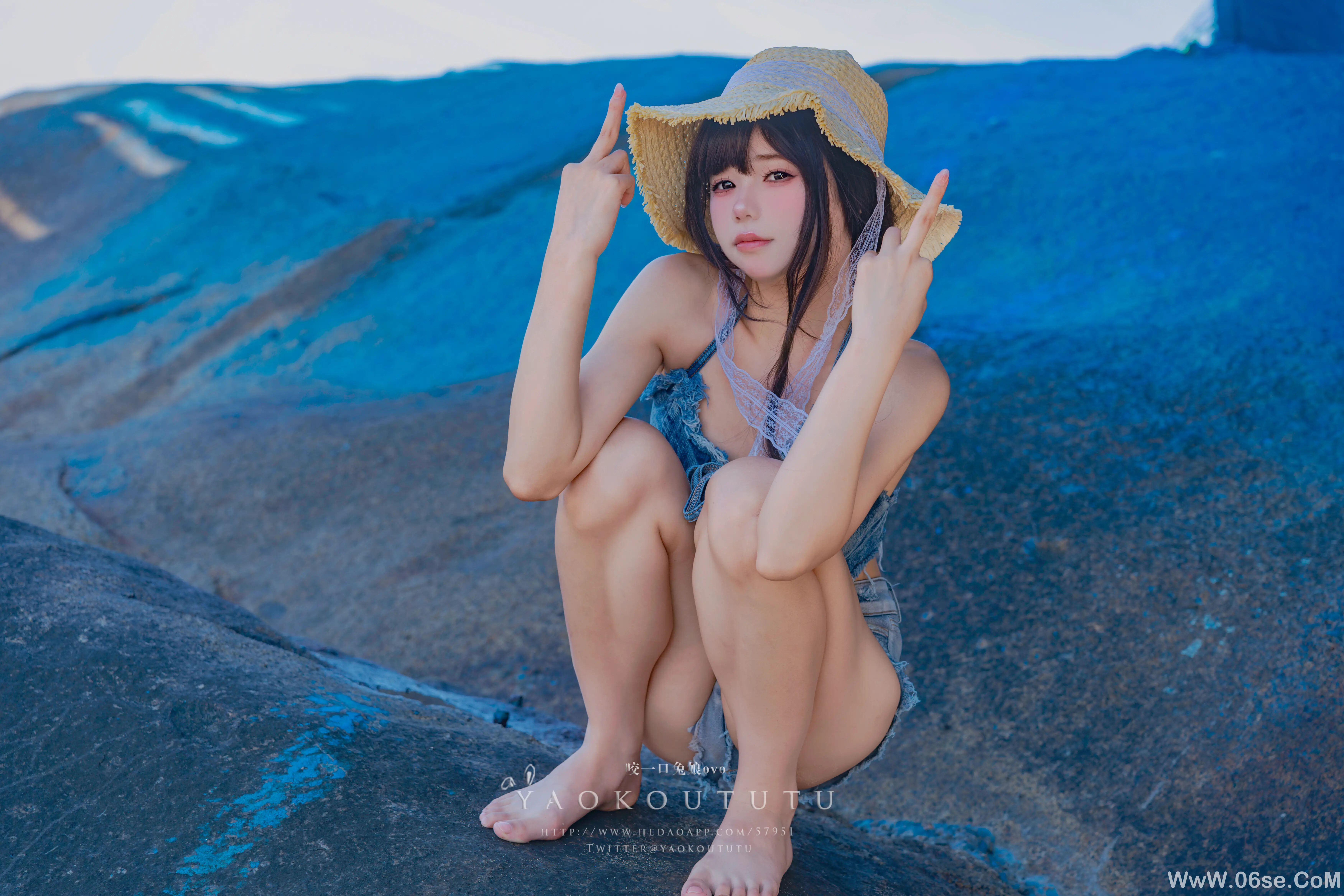 图片[71]-咬一口兔娘 海の夏日-六色网