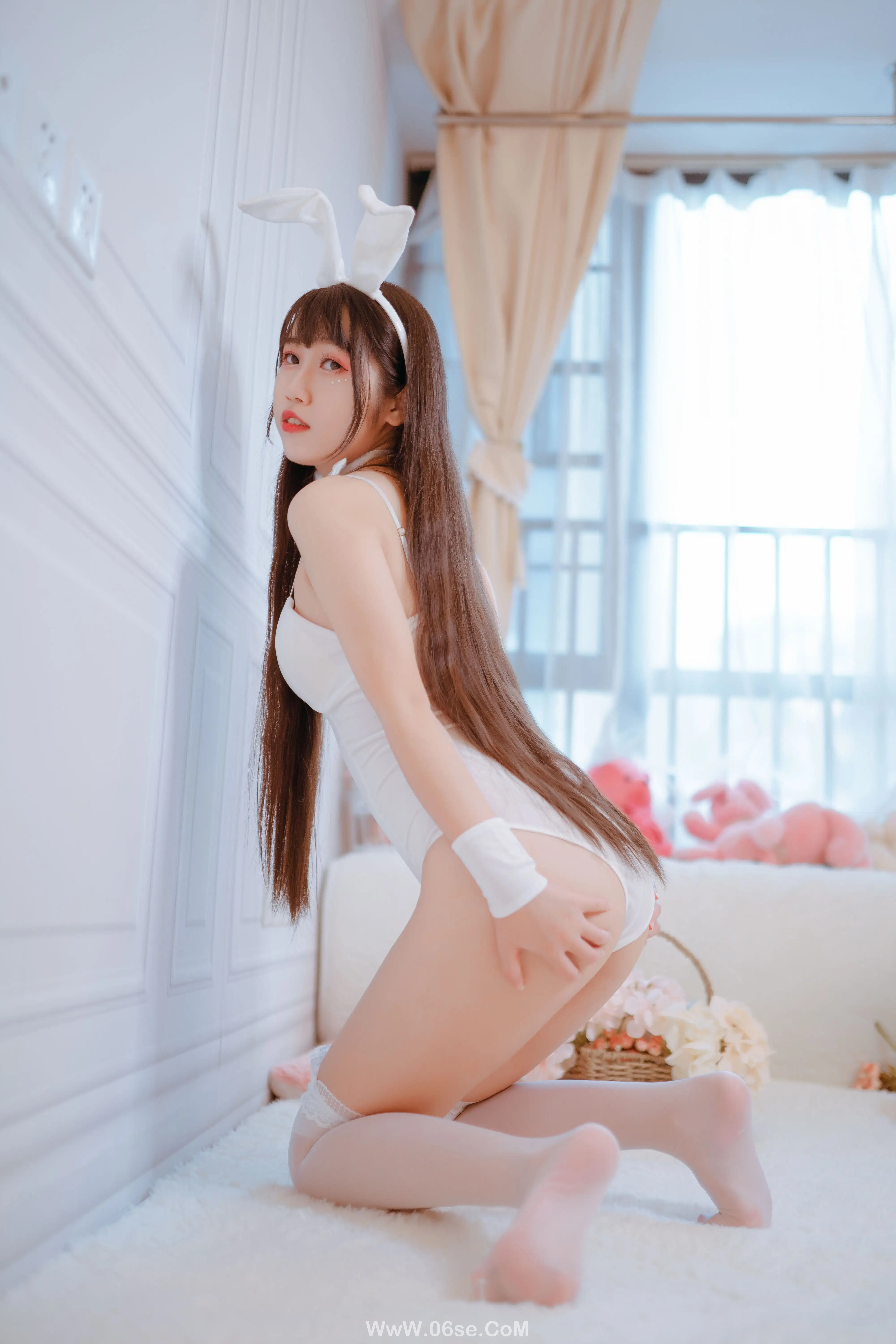 图片[26]-不呆猫 – 白色兔女郎-六色网