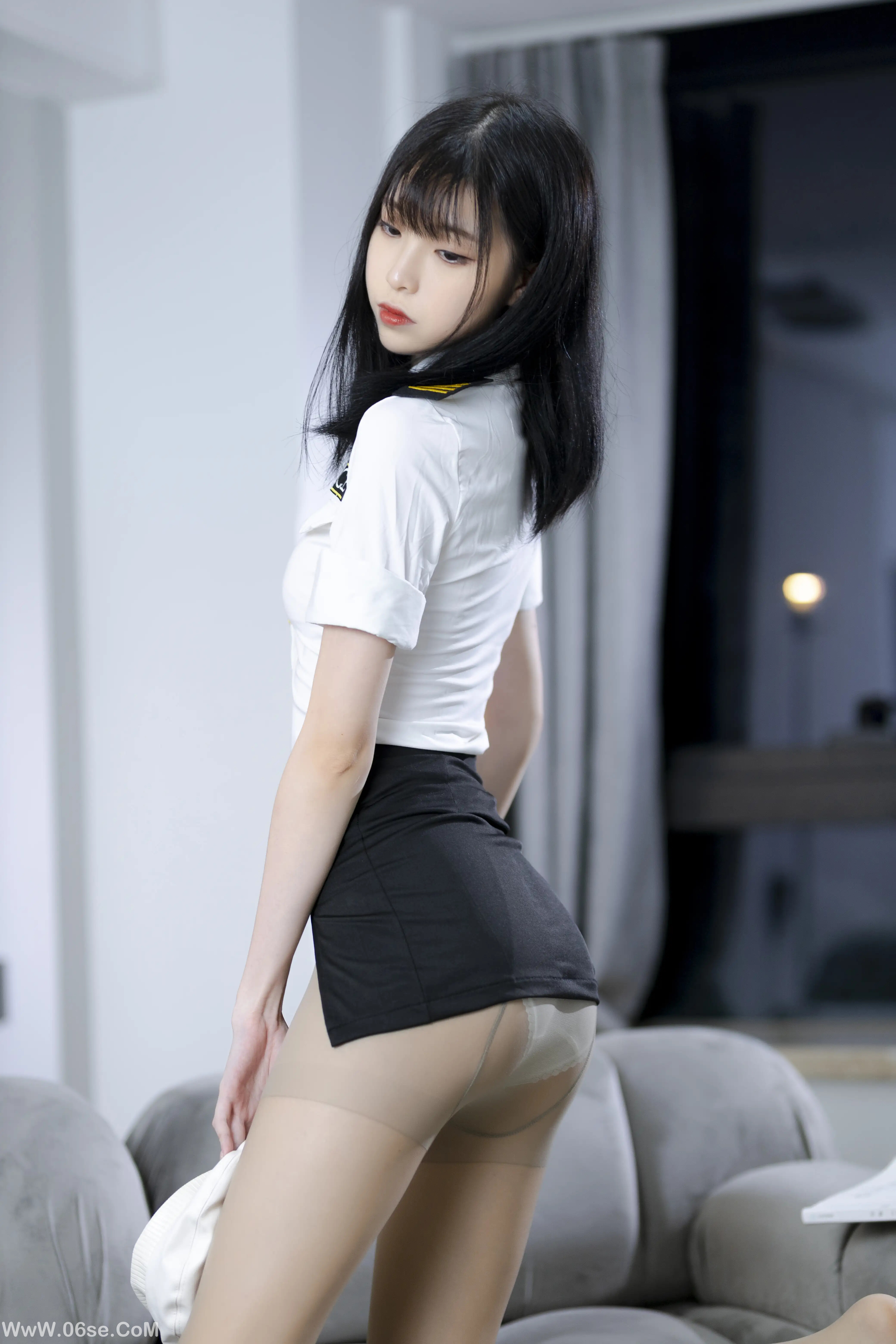图片[16]-许岚LAN 灰丝制服-六色网