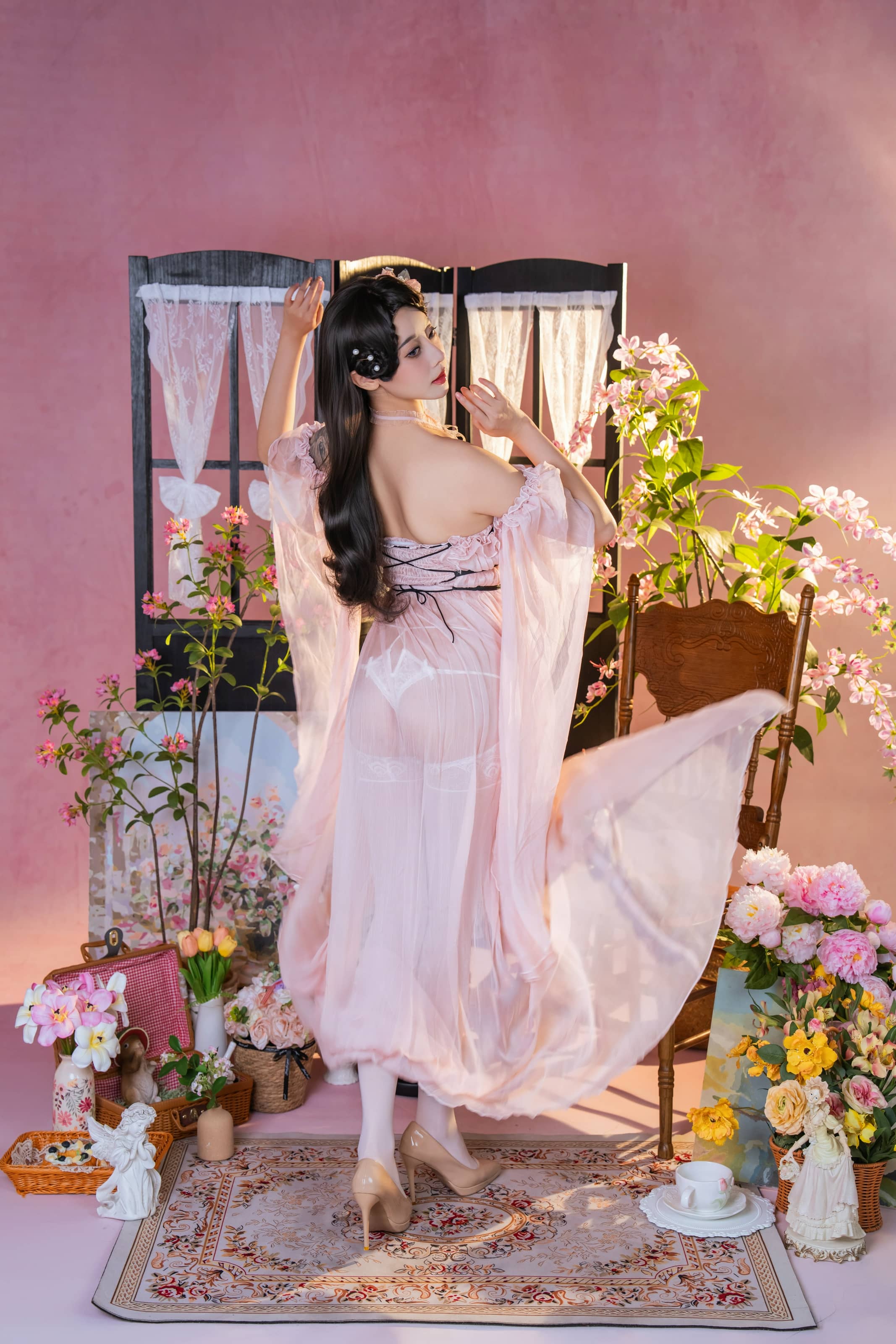 奈汐酱nice No.142 – 粉红茶事[78P] - 贰贰COS