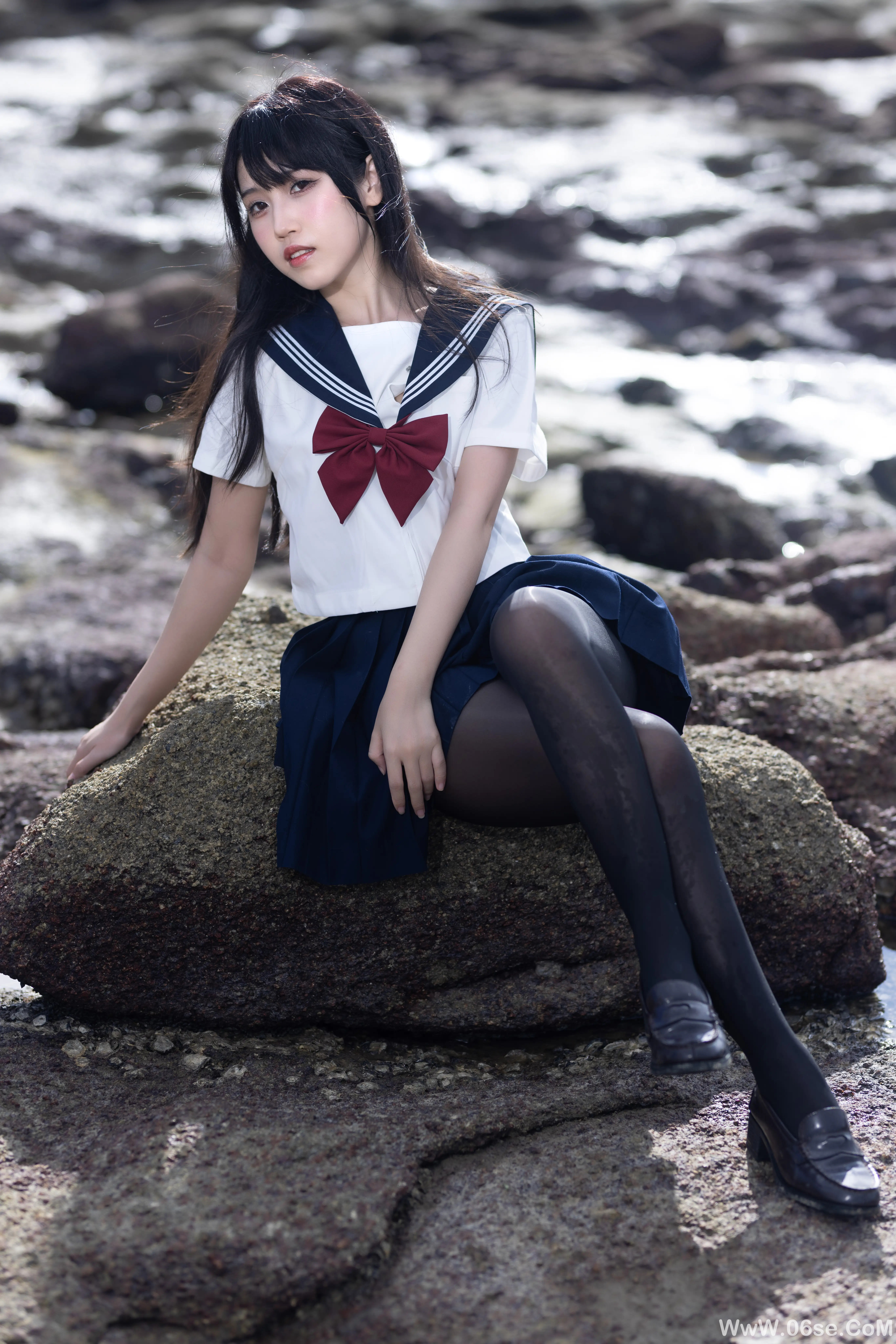 图片[45]-不呆猫 – 水手服百合黑丝 (&三無人型)-六色网