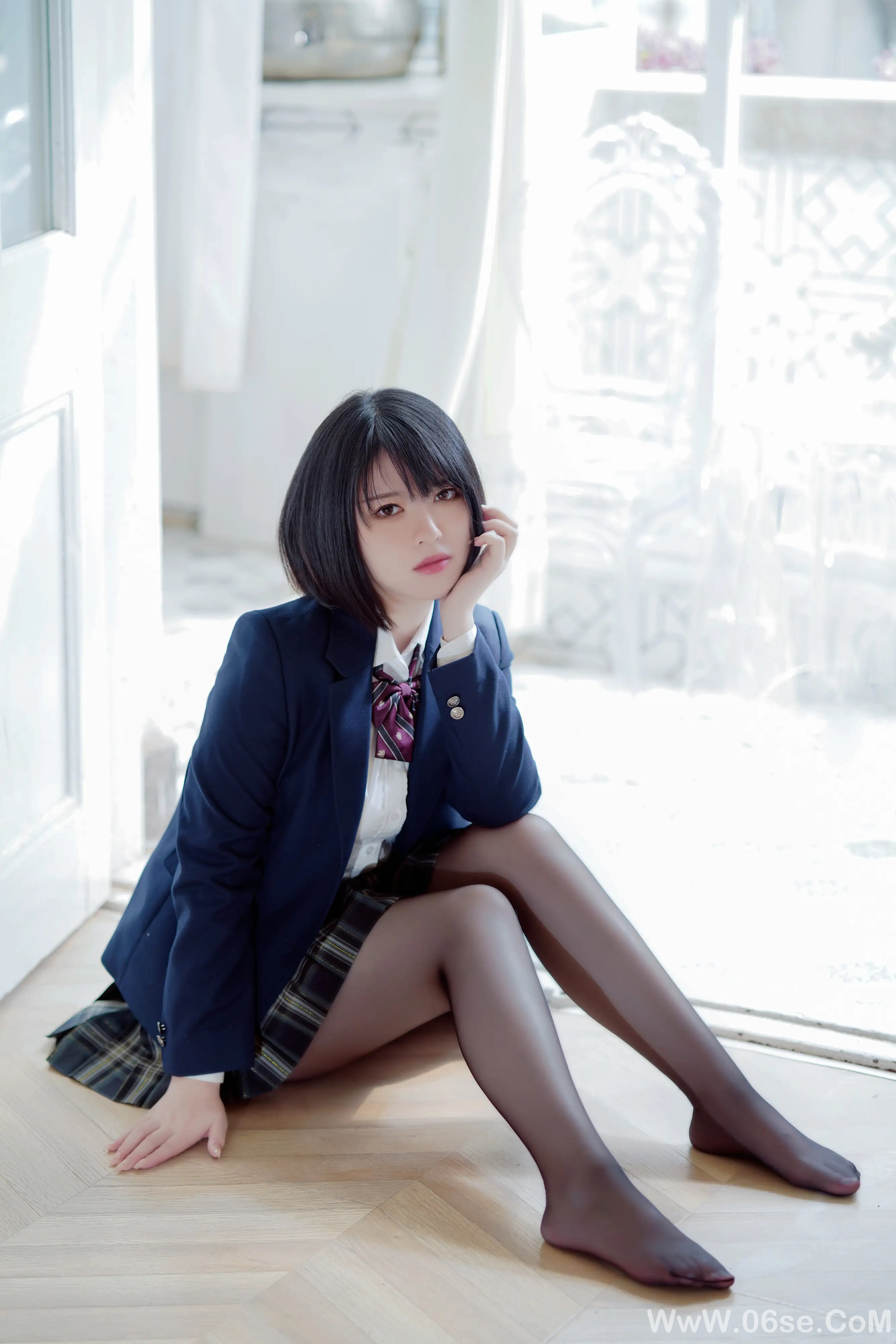 图片[3]-半半子 – 彼女の制服姿が好き-六色网