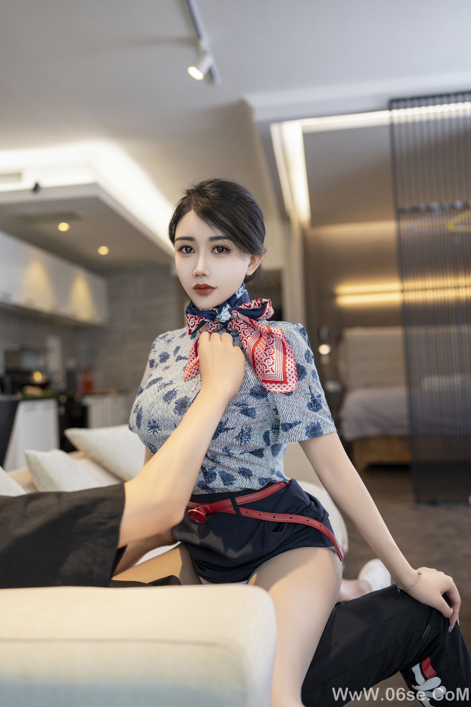 图片[18]-李若汐 – 性感空姐制服 [70P]-六色网