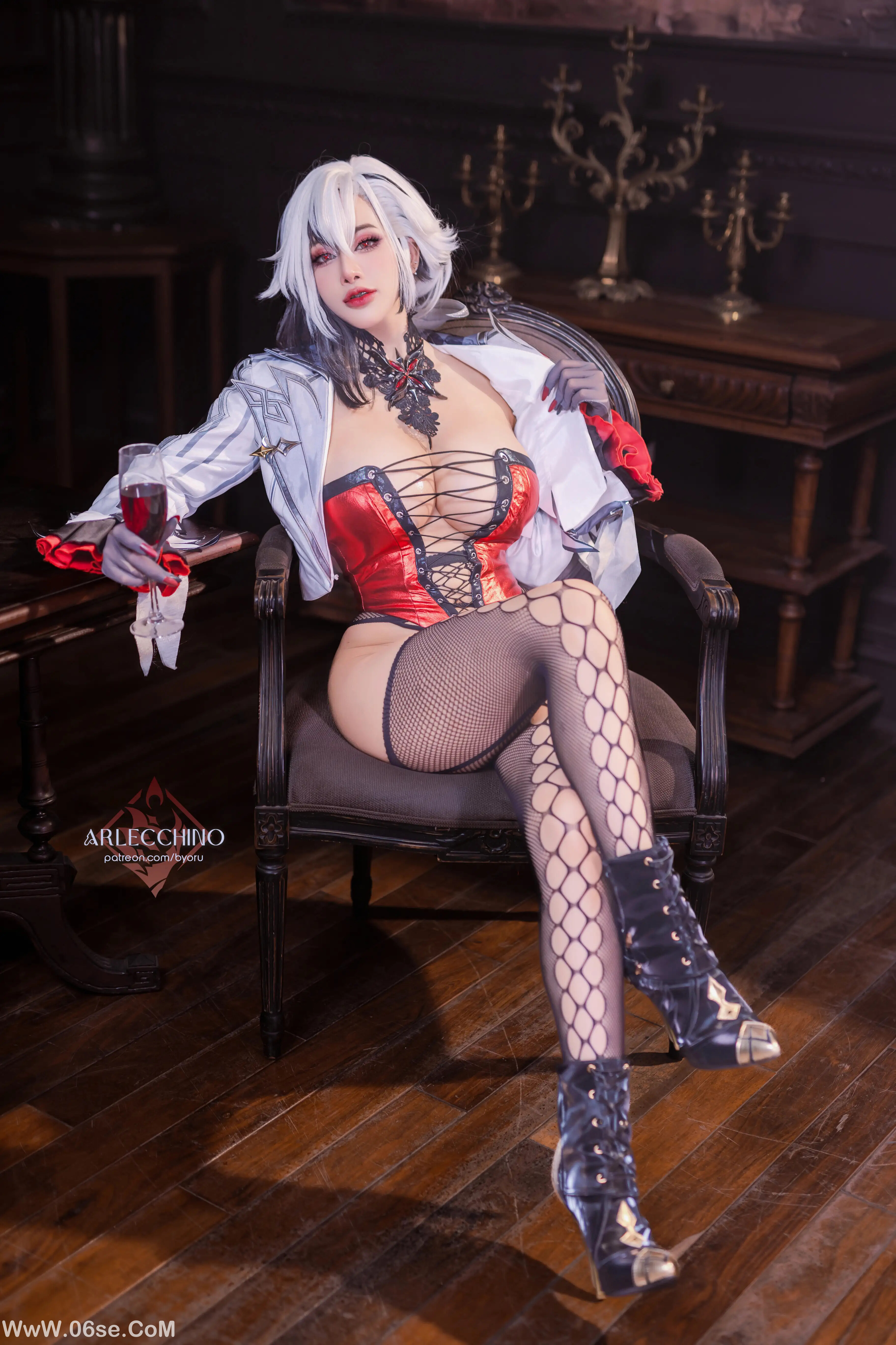 图片[5]-Byoru – Genshin Impact Arlecchino Dress-六色网