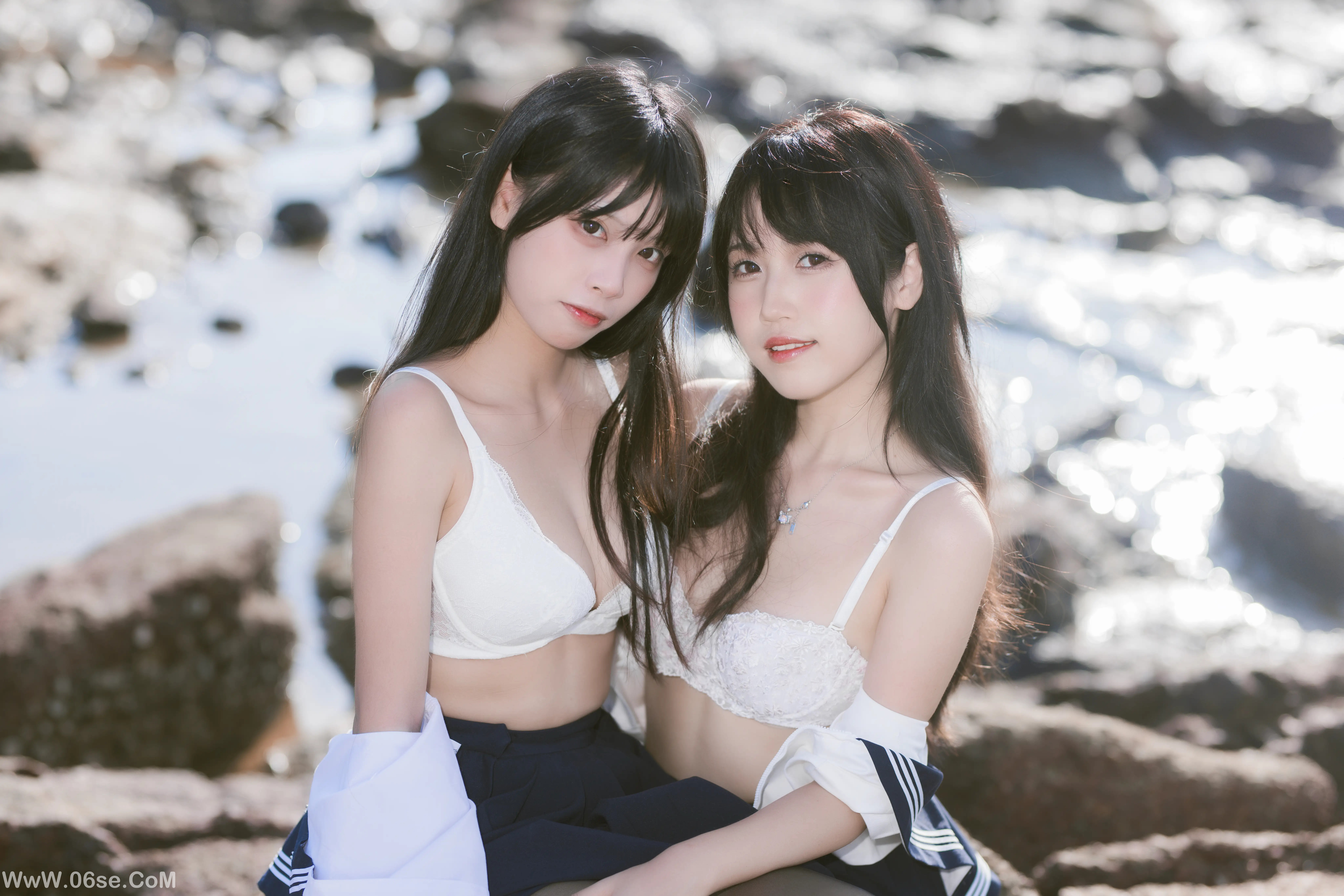 图片[28]-不呆猫 – 水手服百合黑丝 (&三無人型)-六色网