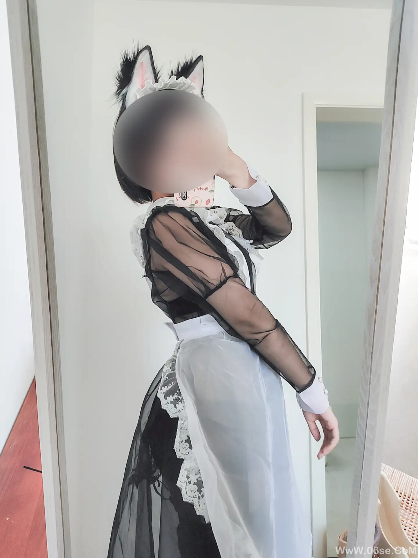 图片[19]-蠢沫沫 – 透明女仆 自拍-六色网
