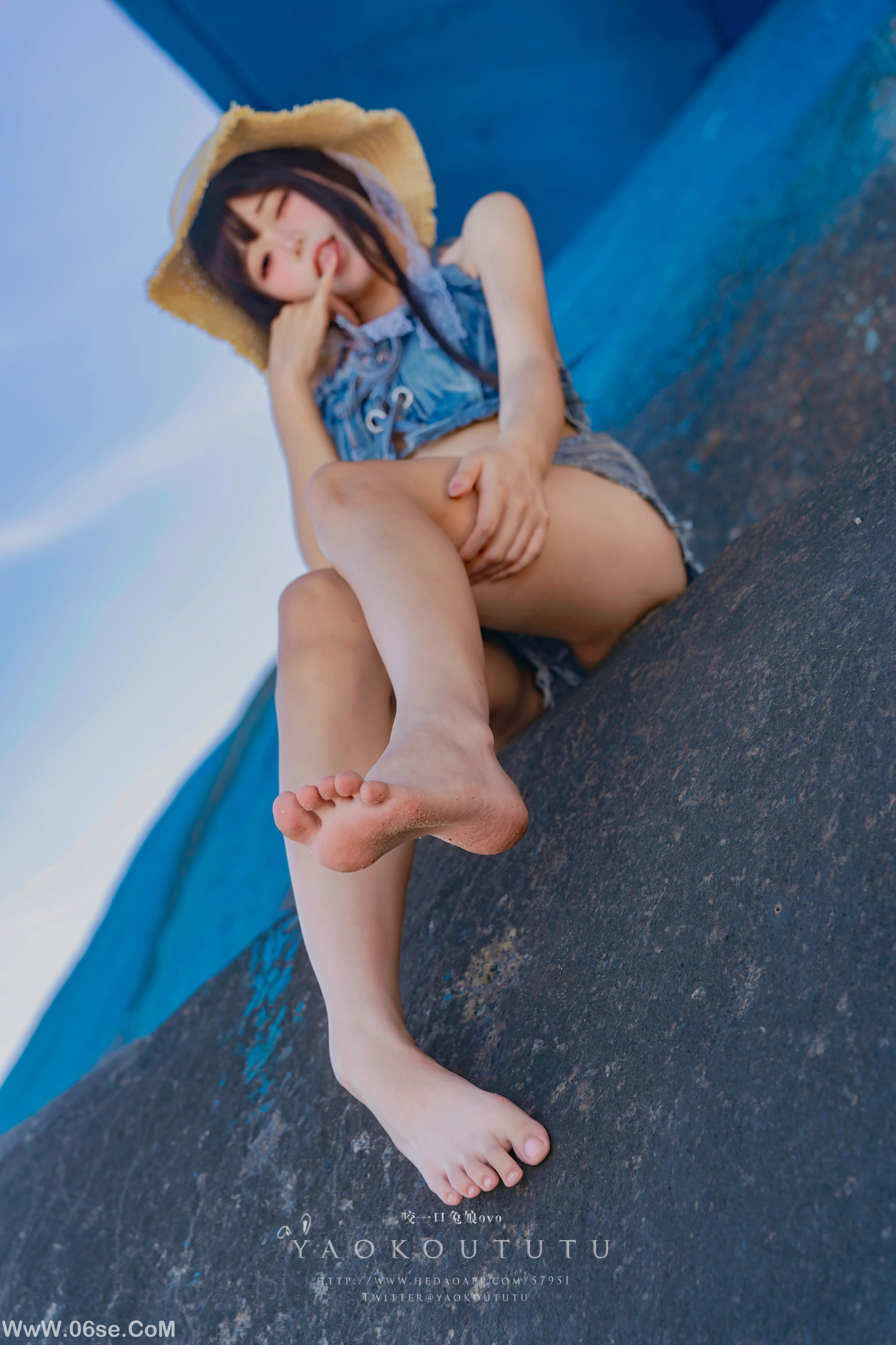 图片[62]-咬一口兔娘 海の夏日-六色网