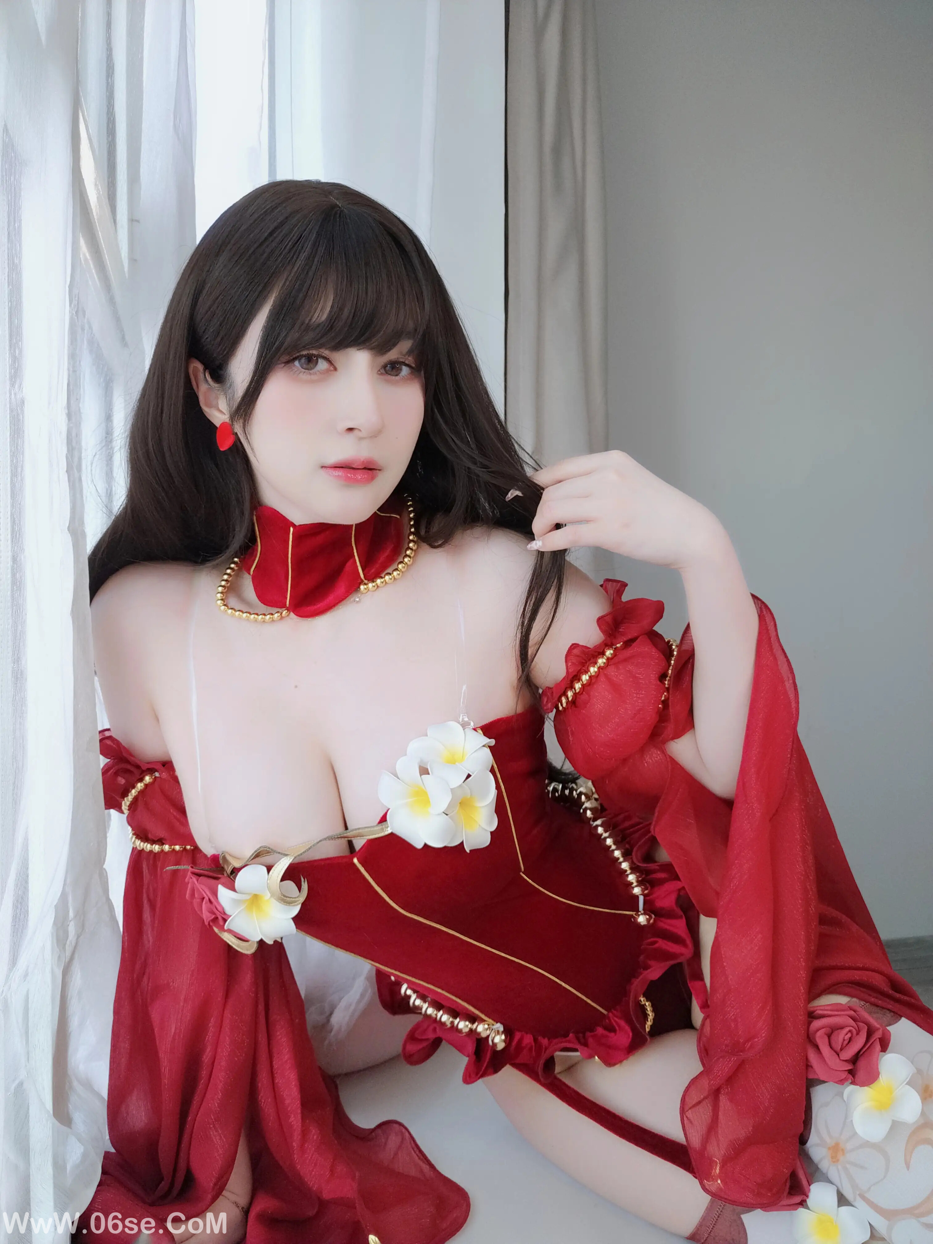 图片[23]-白银81 – 赤いドレス-六色网