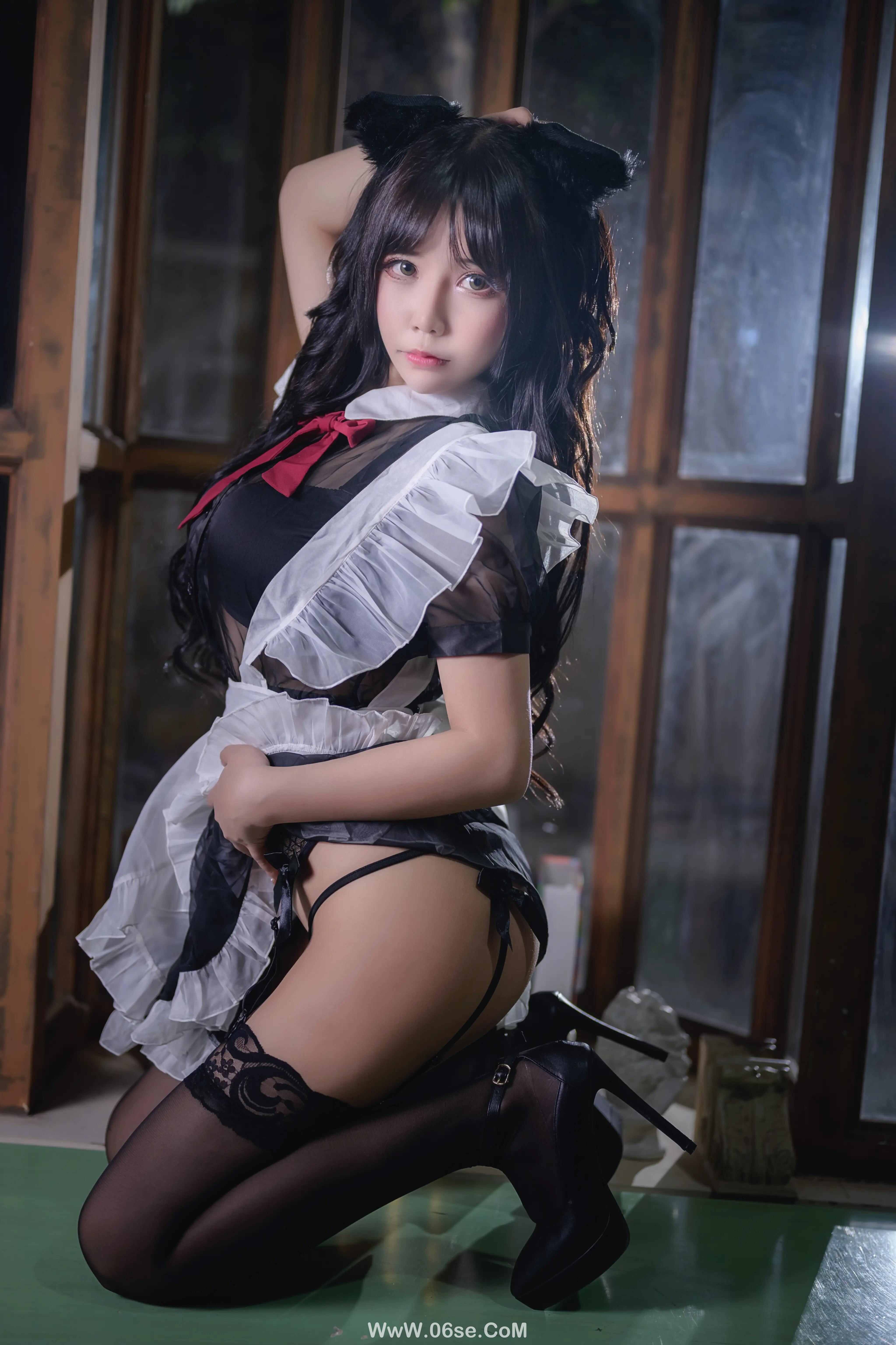 图片[24]-抱走莫子 – 黑丝猫咪小女仆-六色网