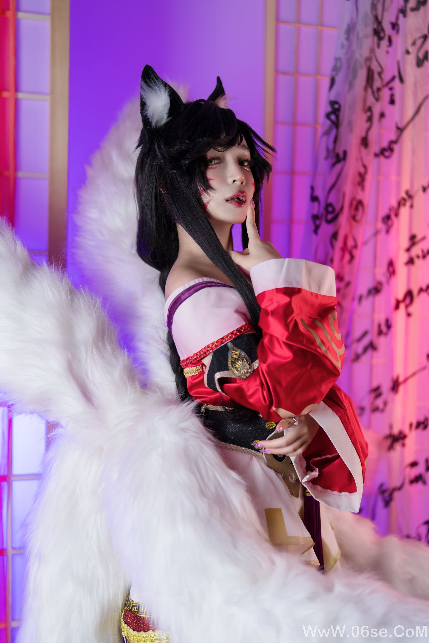 图片[11]-Umeko J – cosplay Ahri League of Legends [85P]-六色网