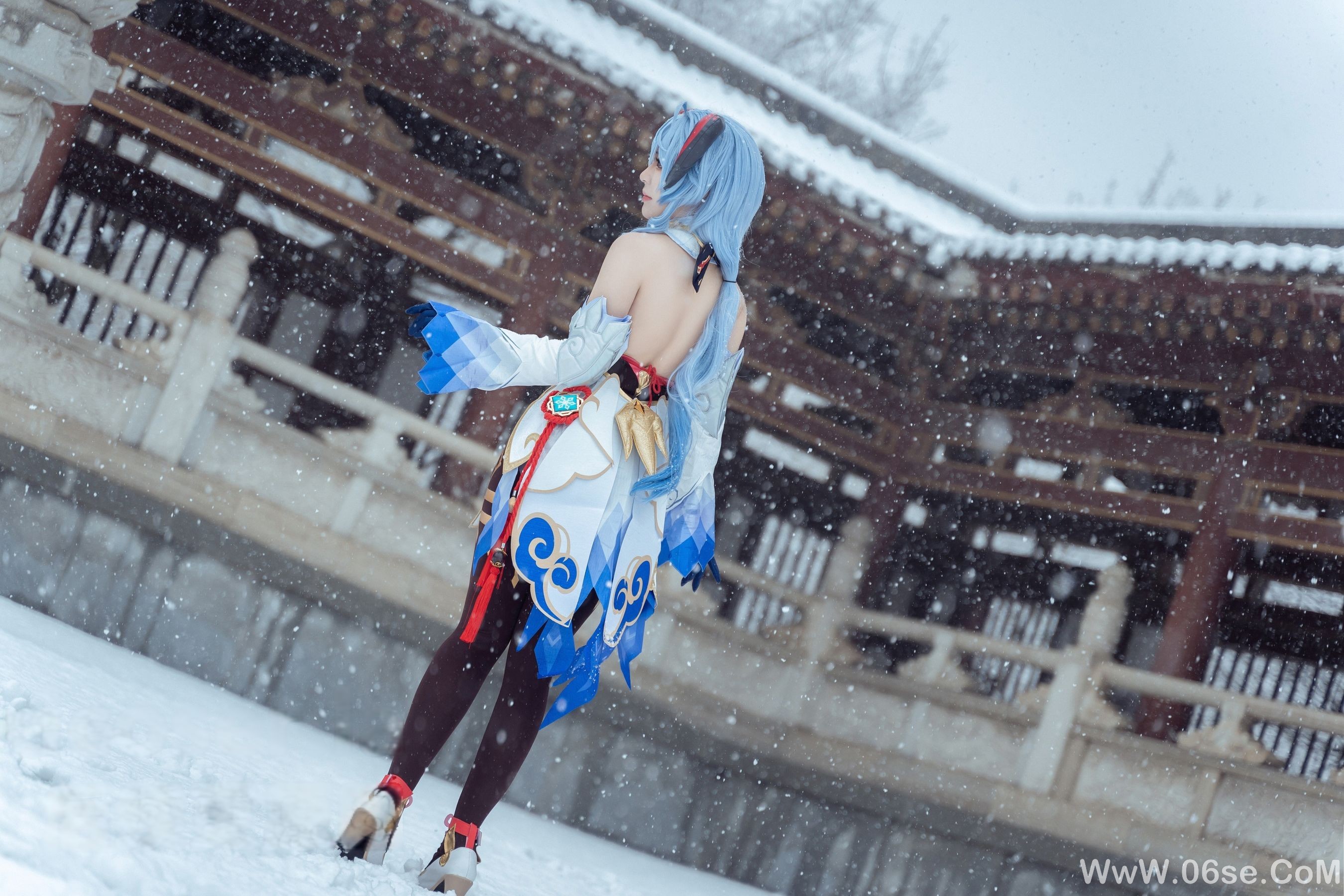 图片[9]-虎森森 – 原神 甘雨 雪景 [42P]-六色网