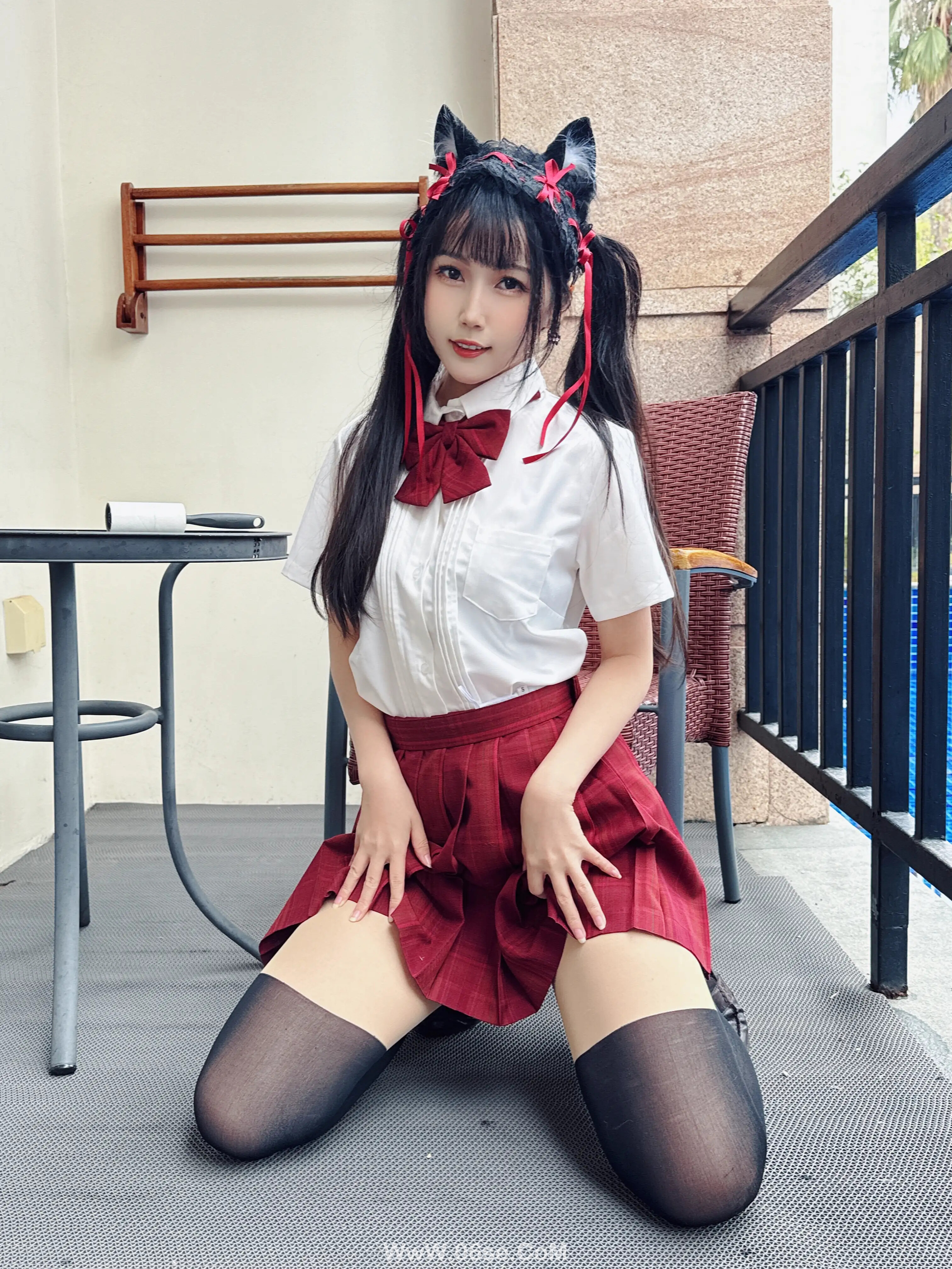 图片[19]-不呆猫 – 温泉双马尾JK-六色网