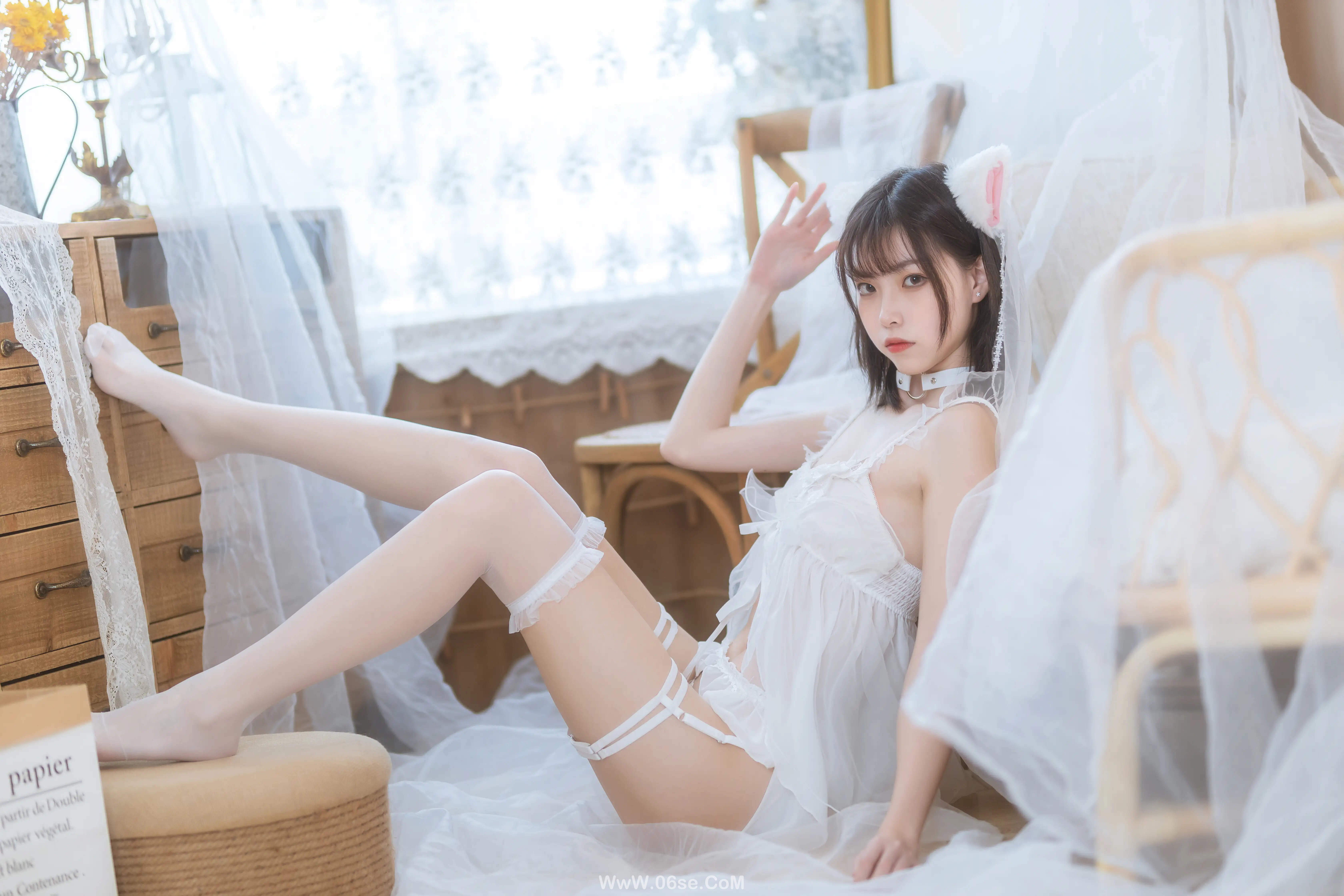 图片[40]-许岚LAN 少女白色裙-六色网