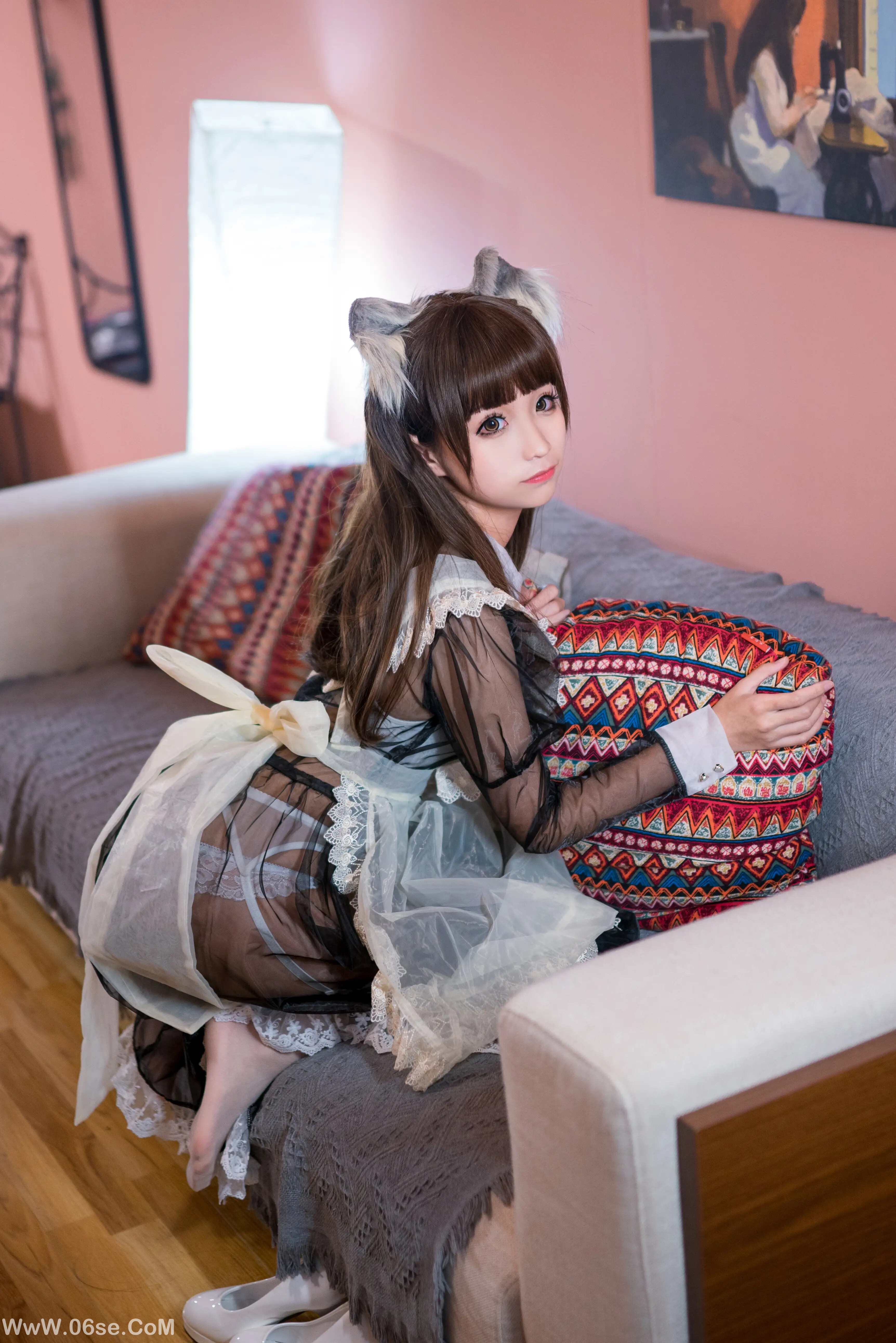 图片[4]-蠢沫沫 – 黑透明女仆-六色网