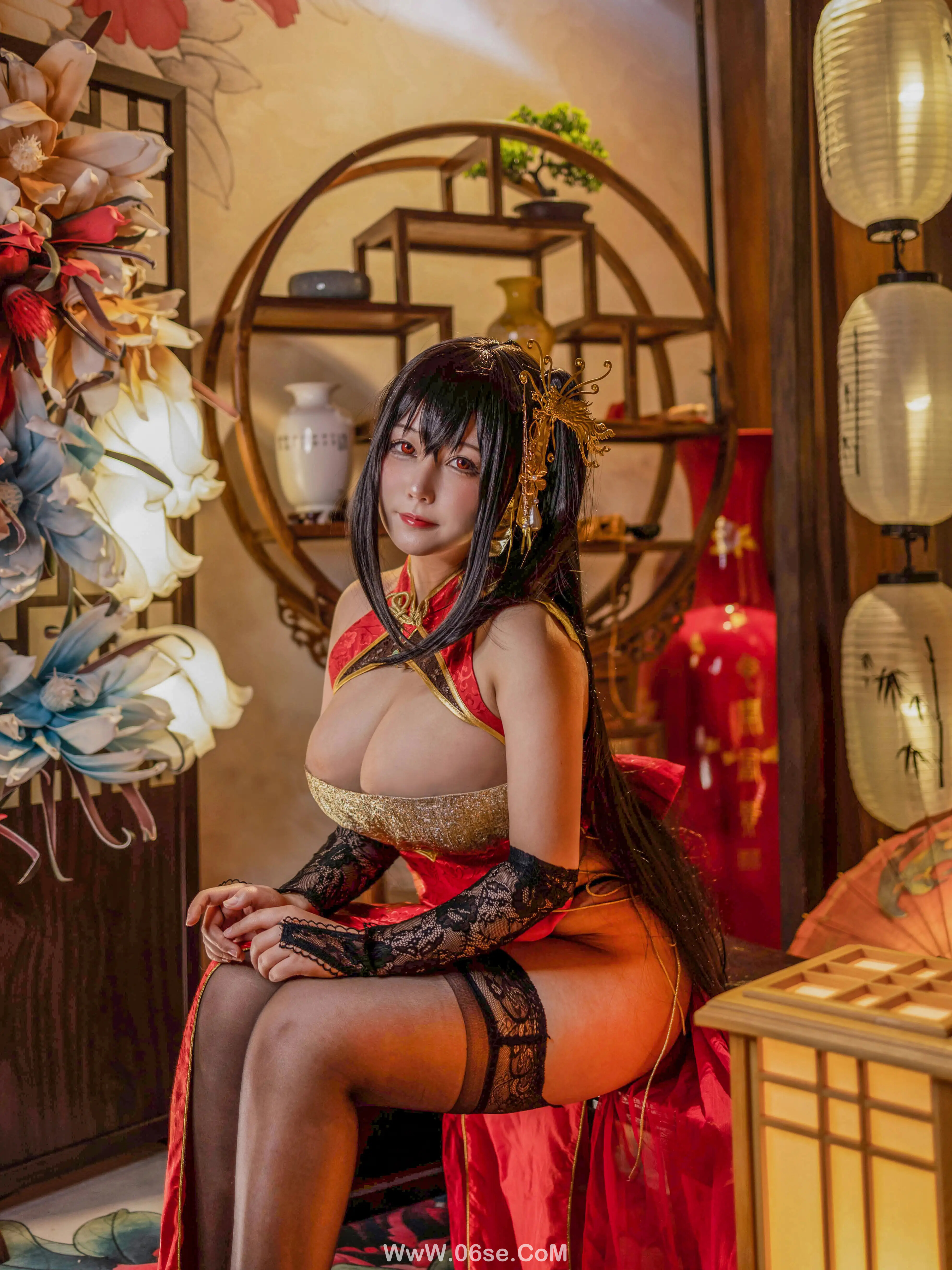 图片[21]-KANEKO_咔喵 – 大凤旗袍-六色网