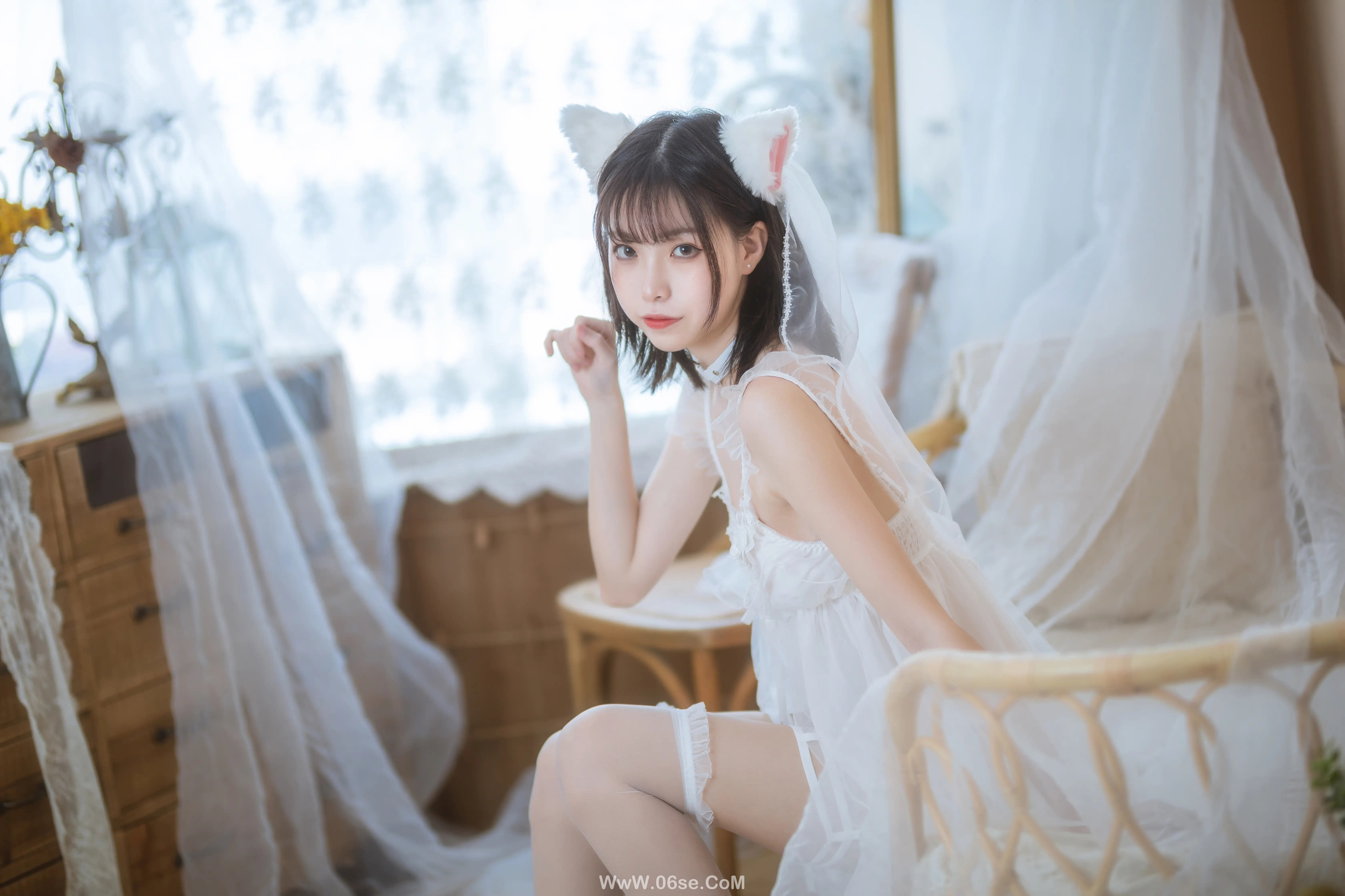 图片[34]-许岚LAN 少女白色裙-六色网