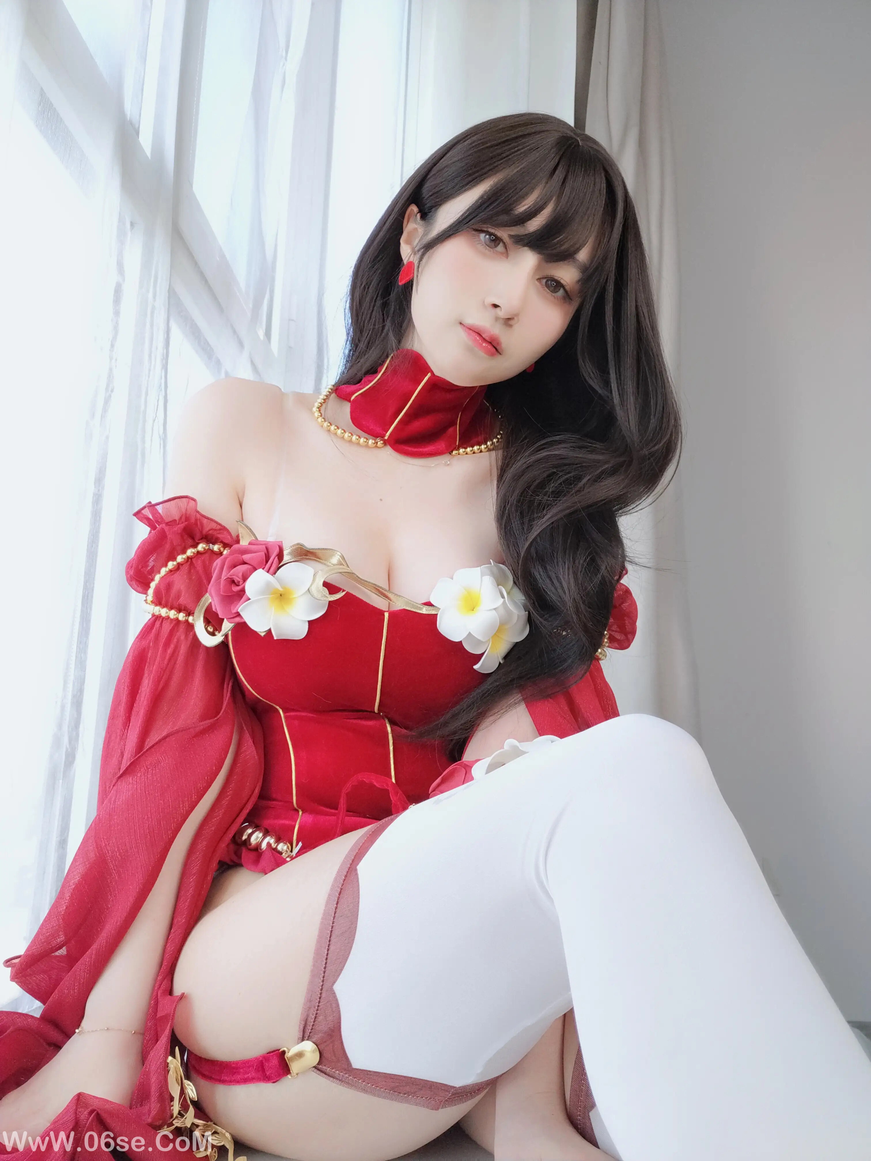 图片[6]-白银81 – 赤いドレス-六色网