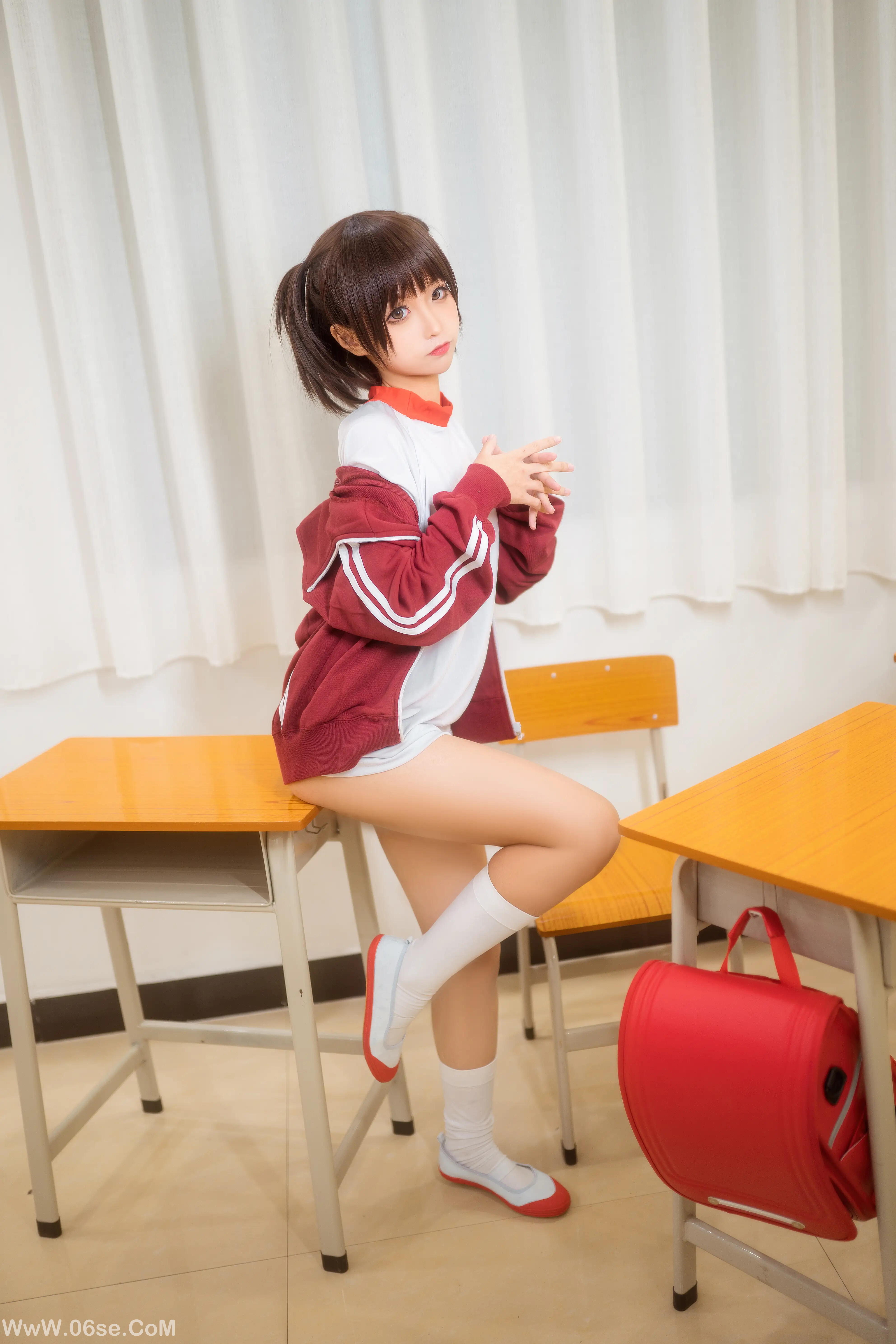 图片[3]-蠢沫沫 – 体操服红-六色网