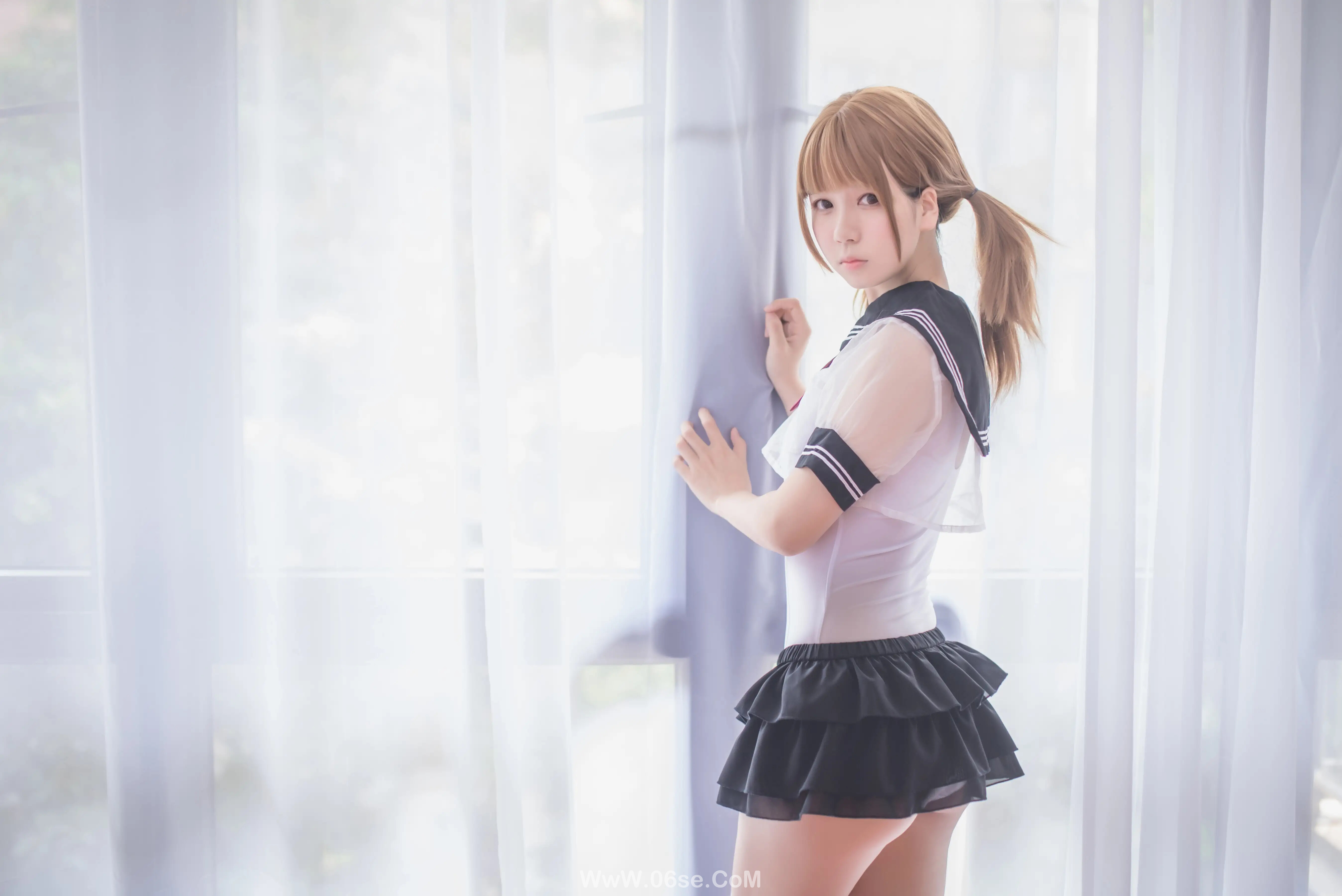 图片[2]-白金Saki – 学生制服-六色网
