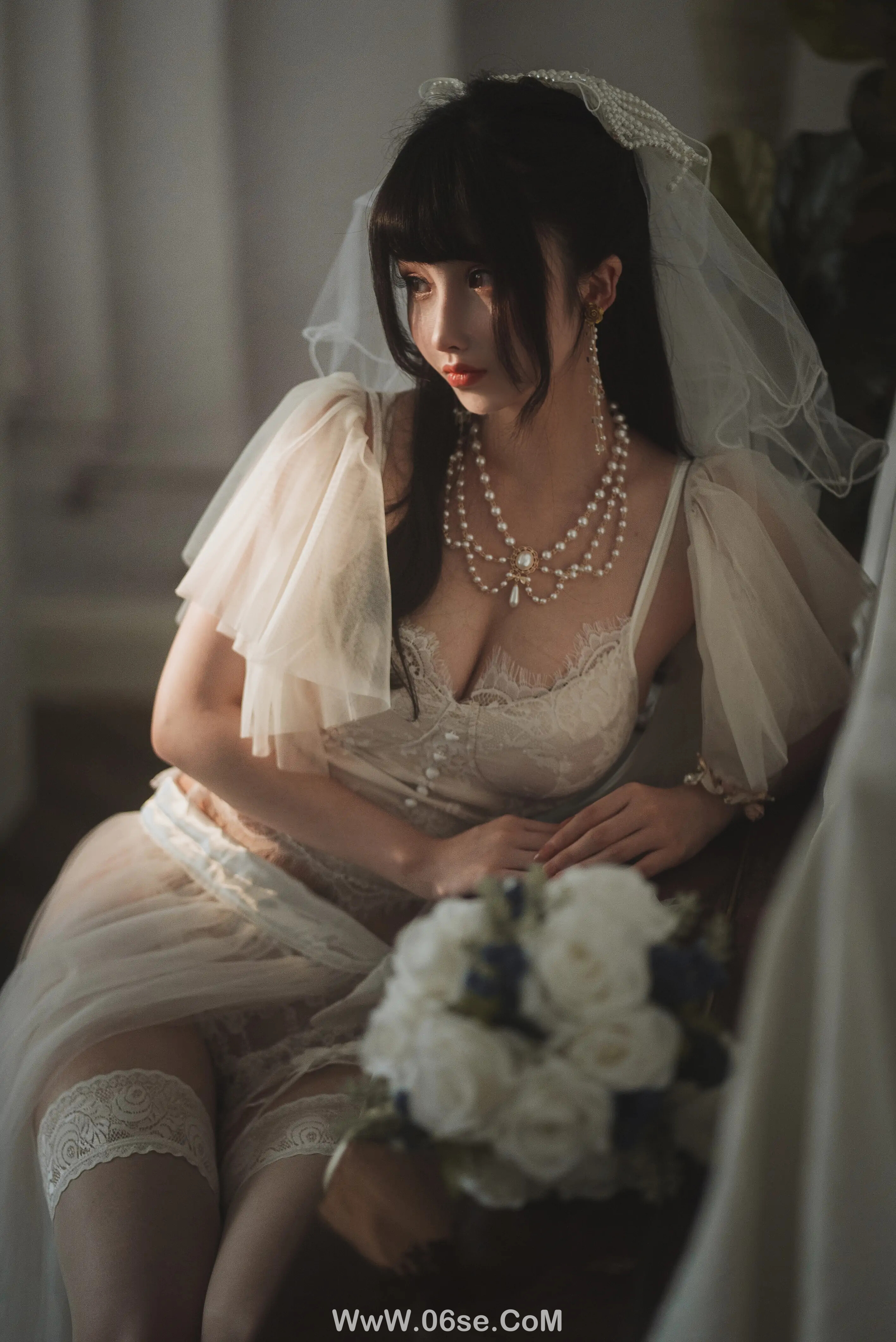 图片[8]-肉扣热热子(rioko凉凉子) 透明婚纱-六色网