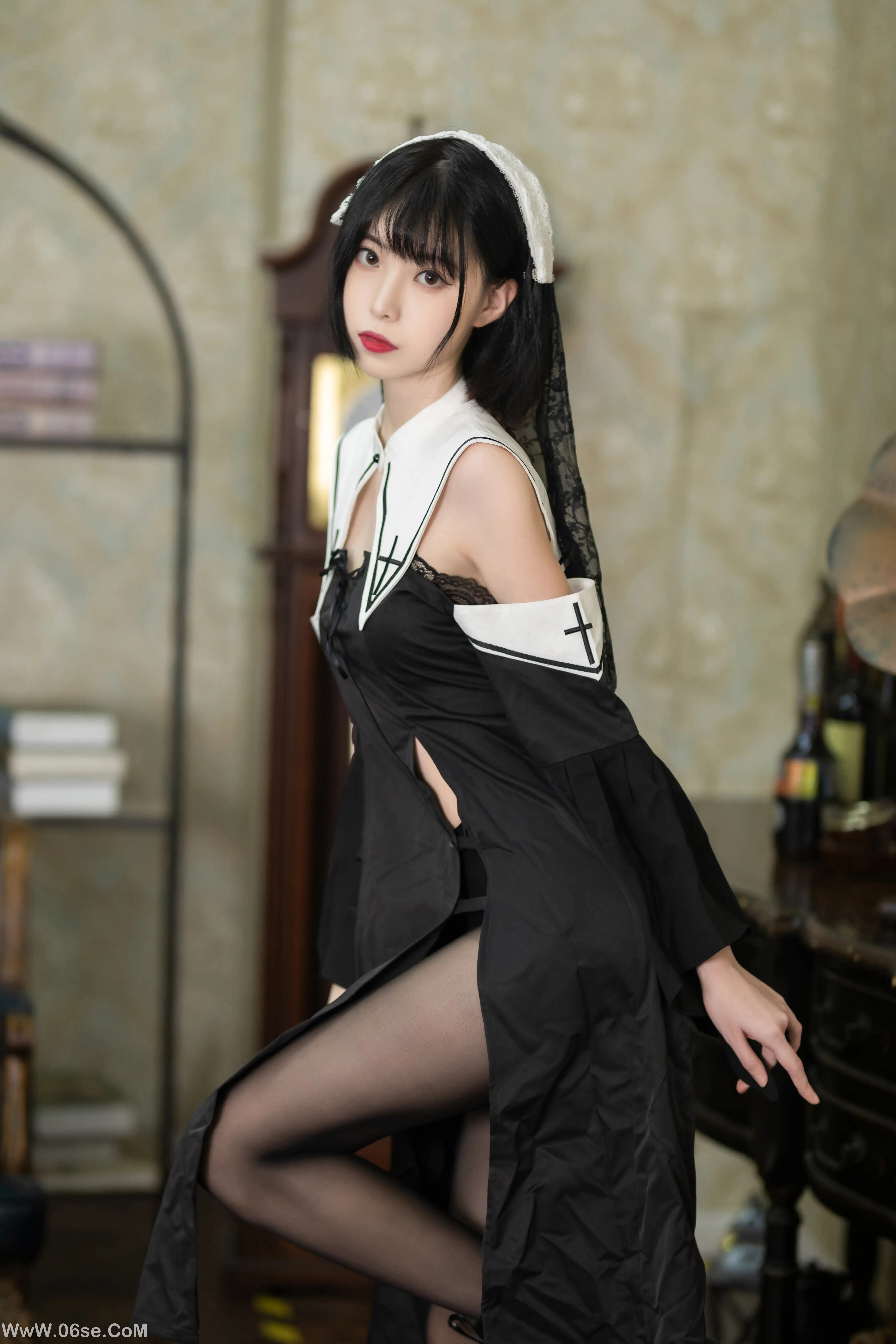 图片[3]-许岚LAN 暗黑修女-六色网