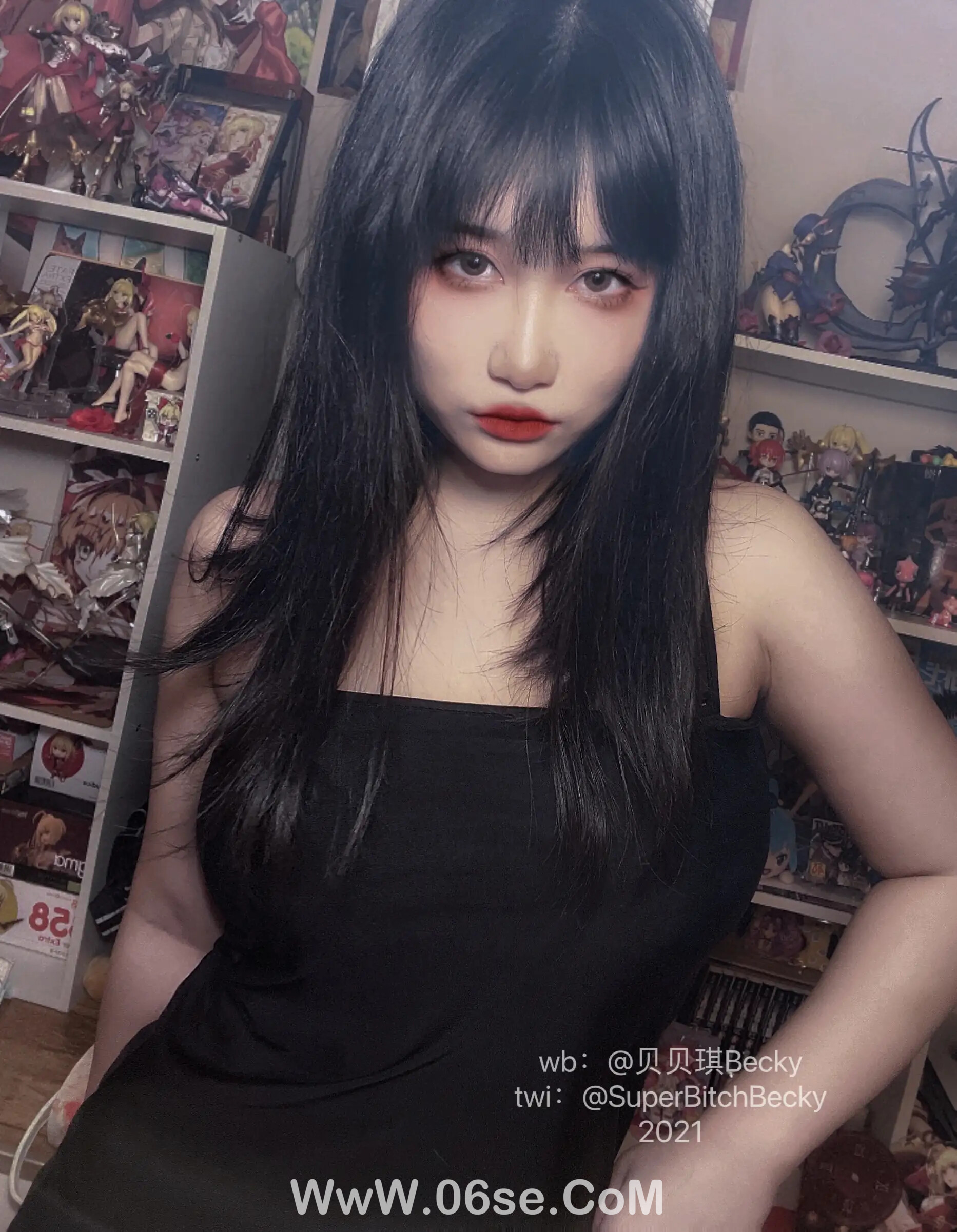 图片[74]-贝贝琪Becky – 对镜黑发辣妹-六色网