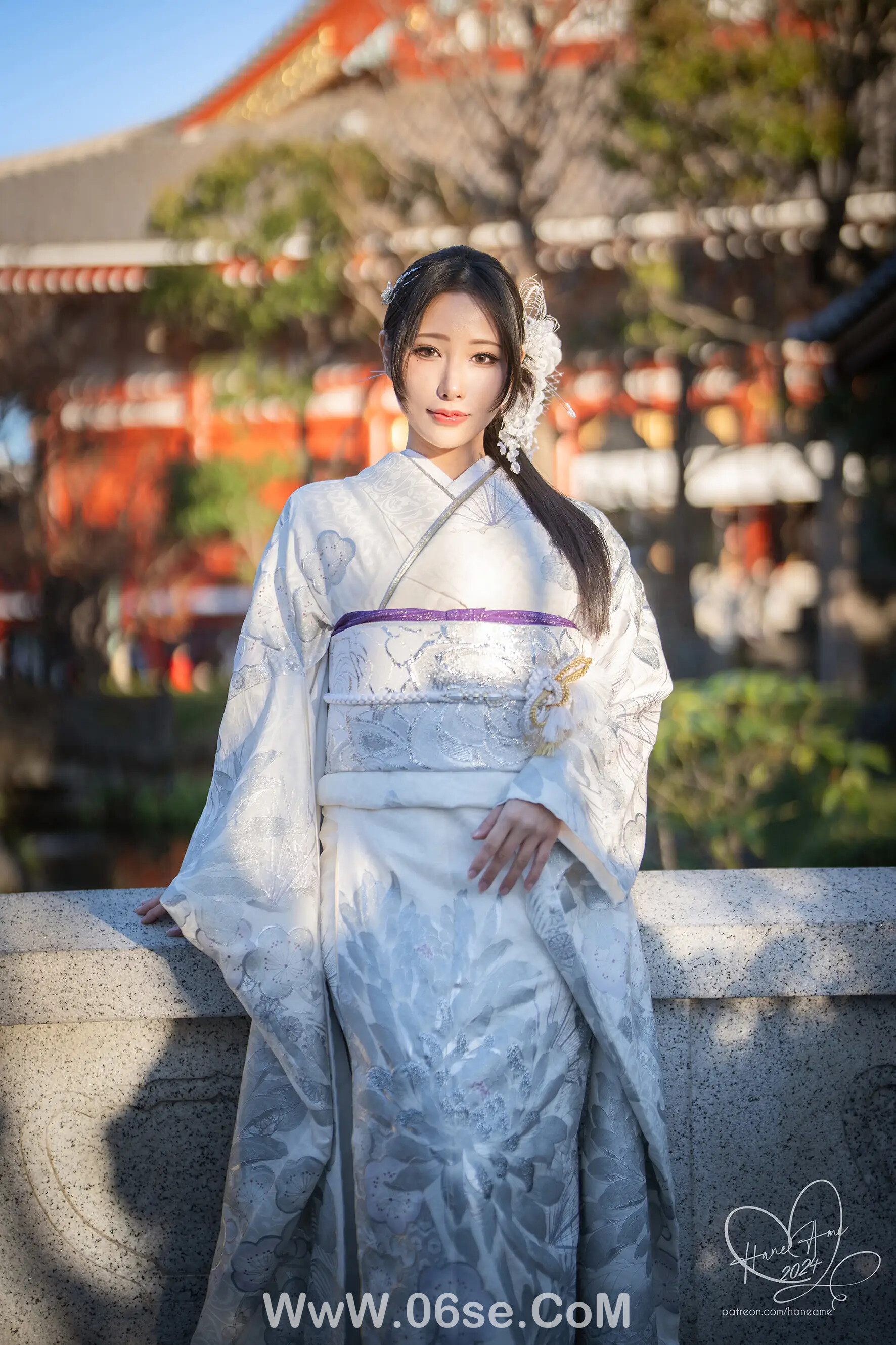 图片[2]-雨波_haneame_银钿和服_–_2024新年-六色网