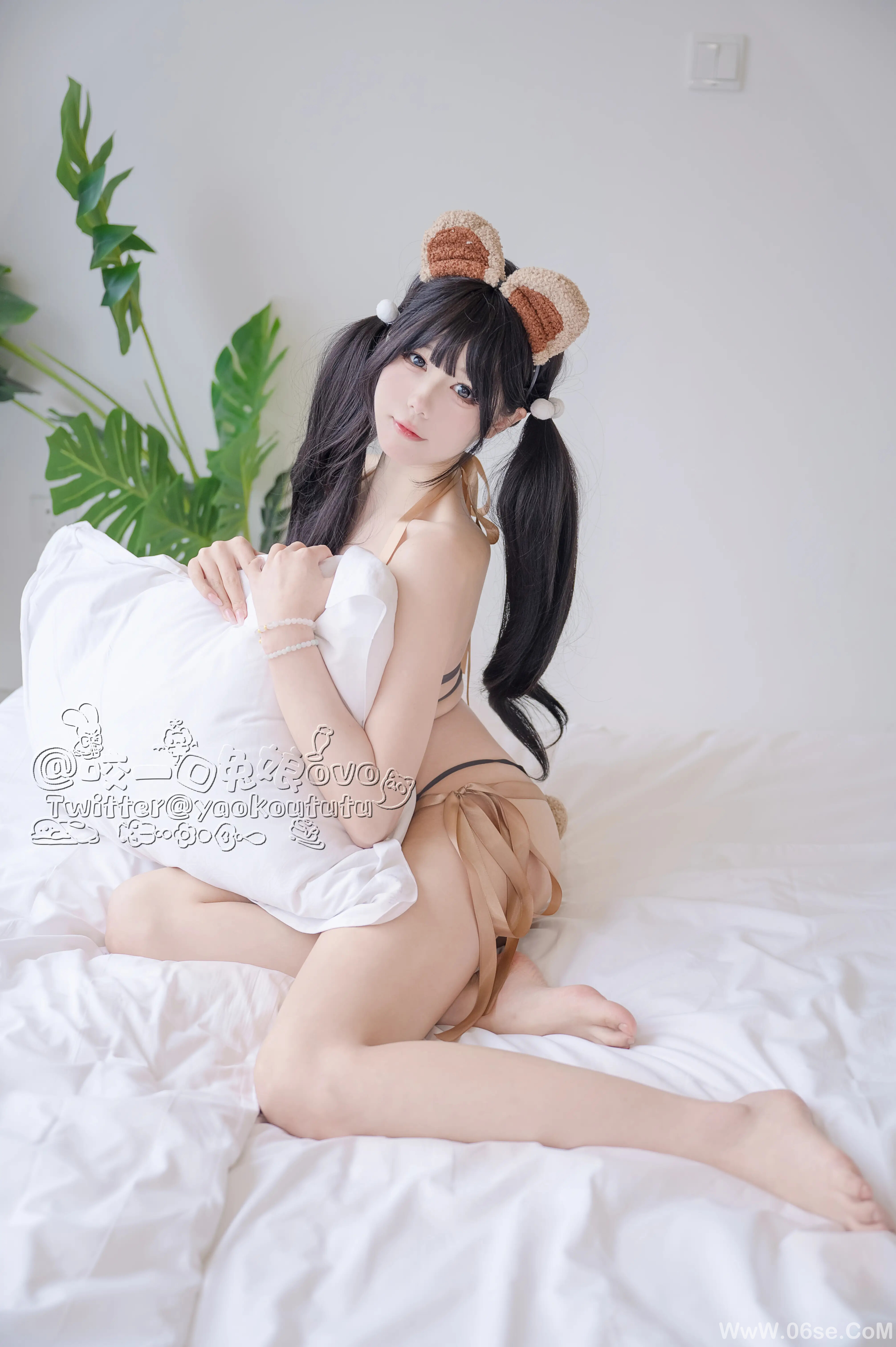 图片[3]-咬一口兔娘 小熊睡衣-六色网