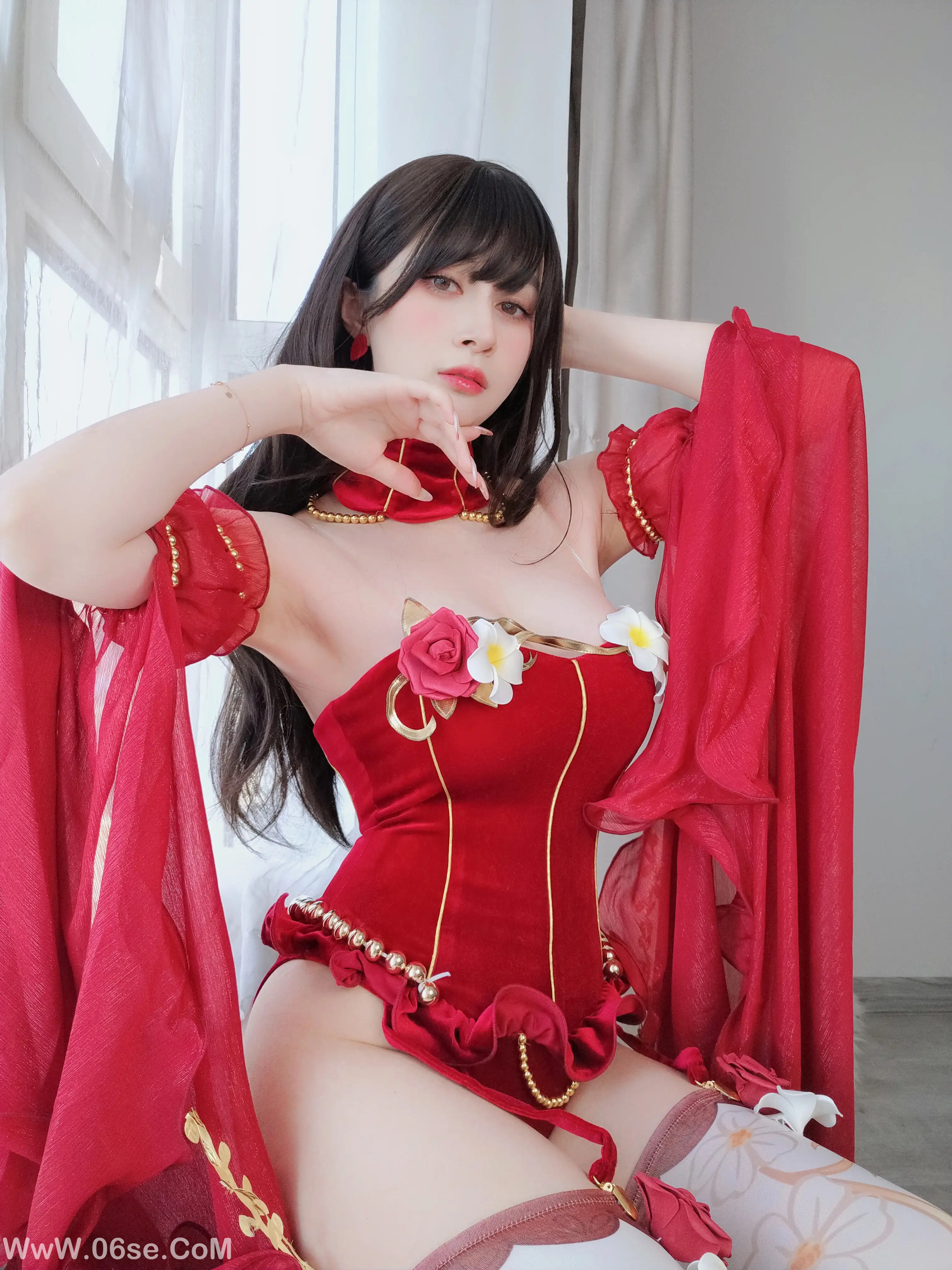 图片[27]-白银81 – 赤いドレス-六色网