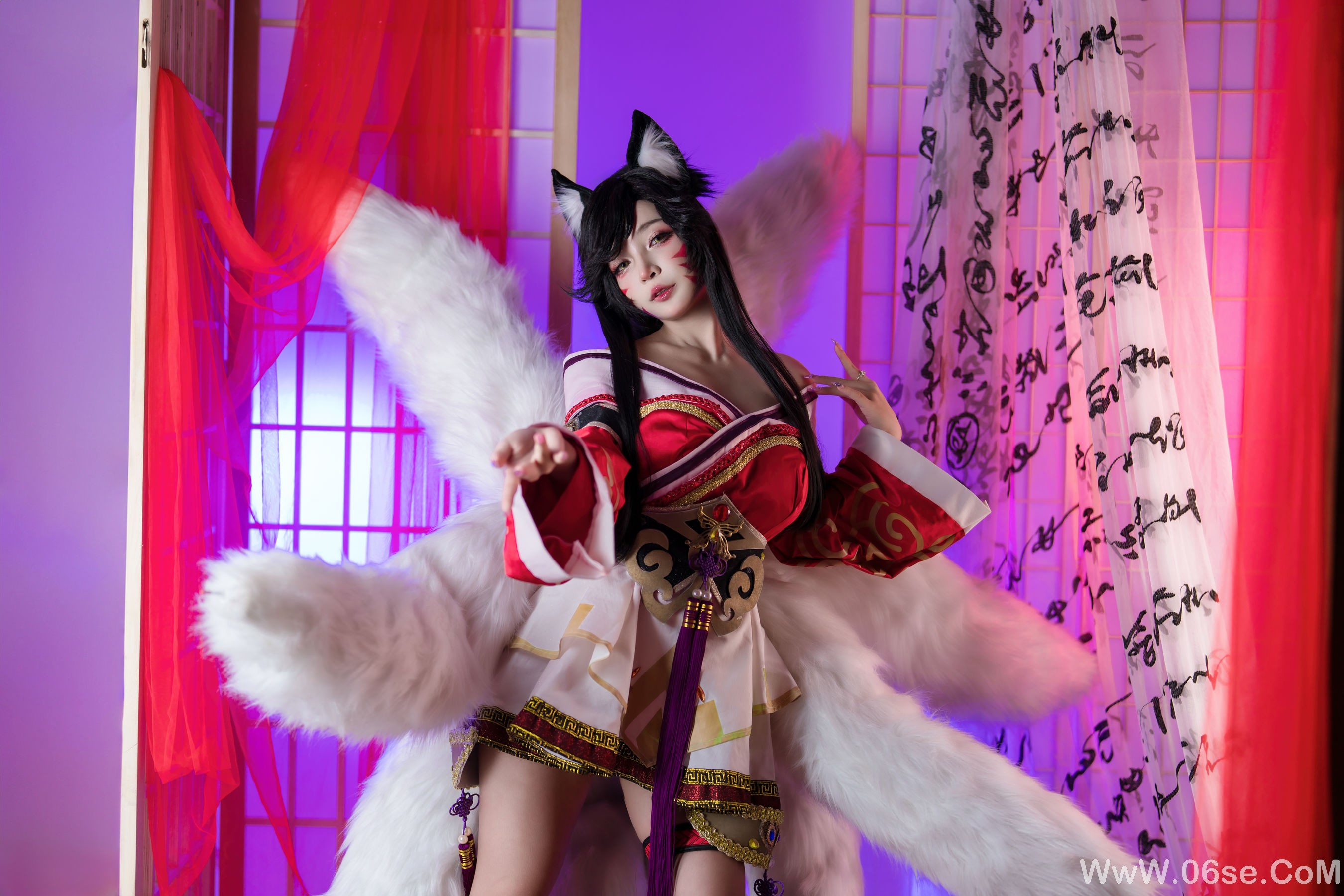图片[7]-Umeko J – cosplay Ahri League of Legends [85P]-六色网