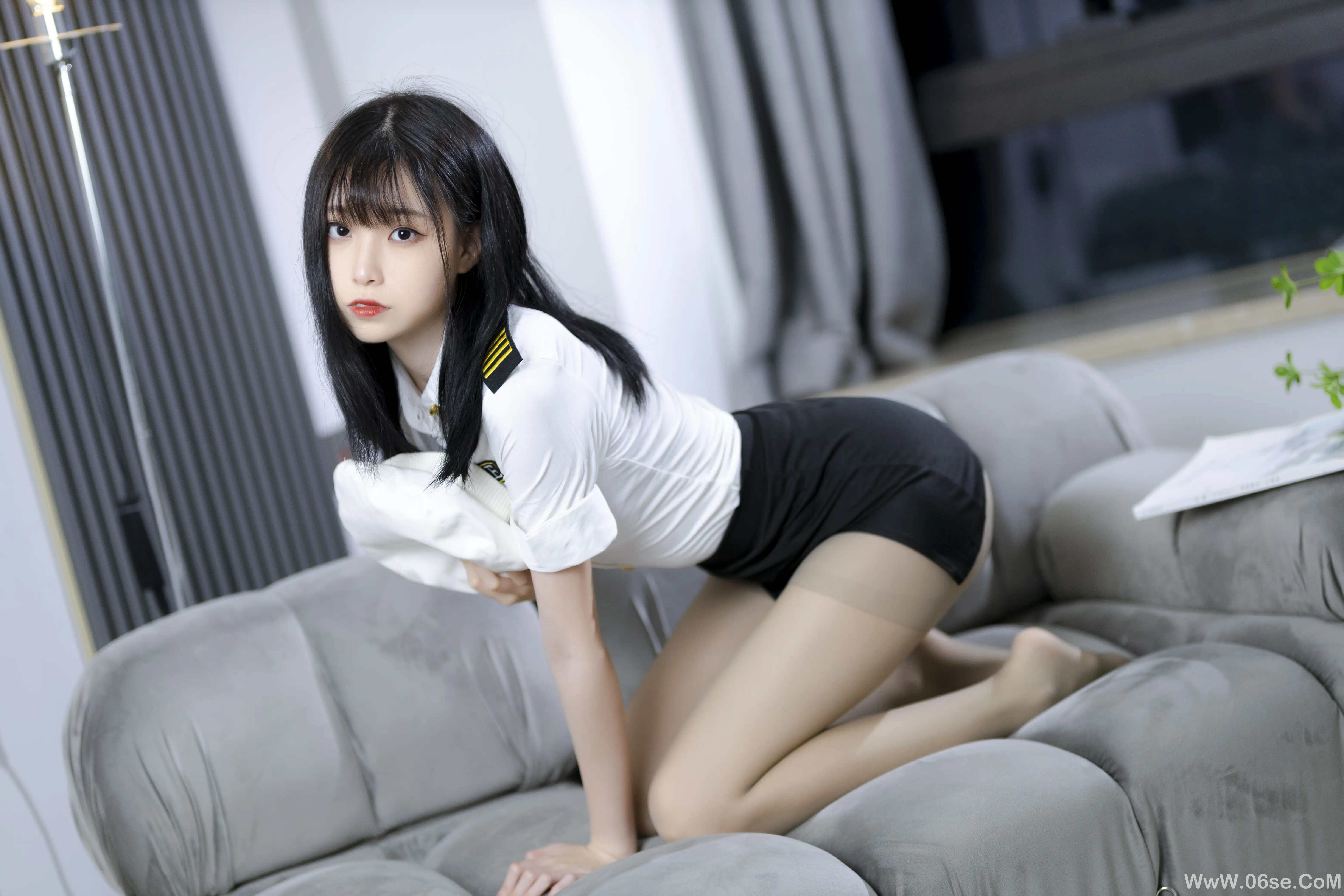 图片[10]-许岚LAN 灰丝制服-六色网