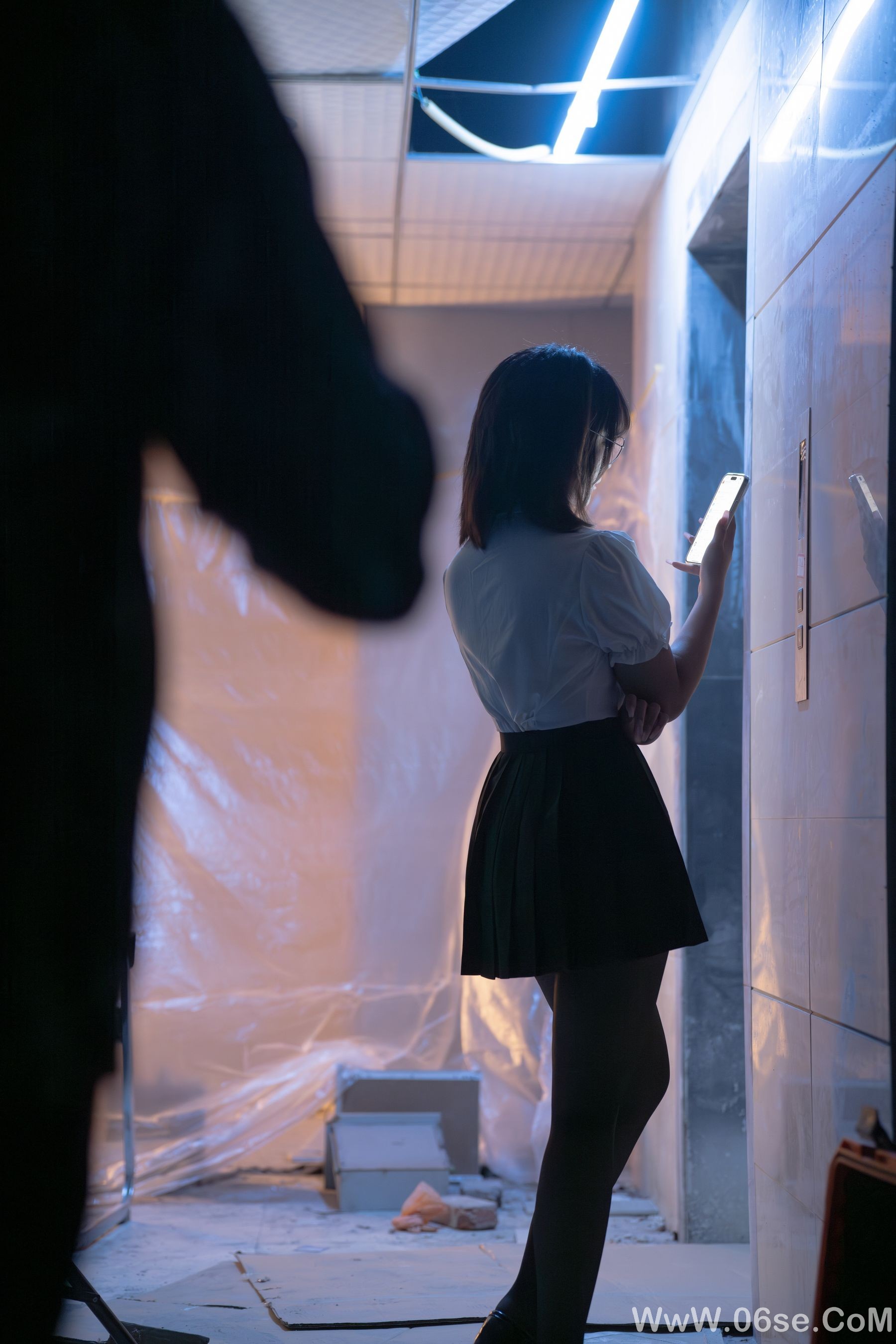图片[4]-yuuhui玉汇 – 电梯间 尾行 [154P]-六色网