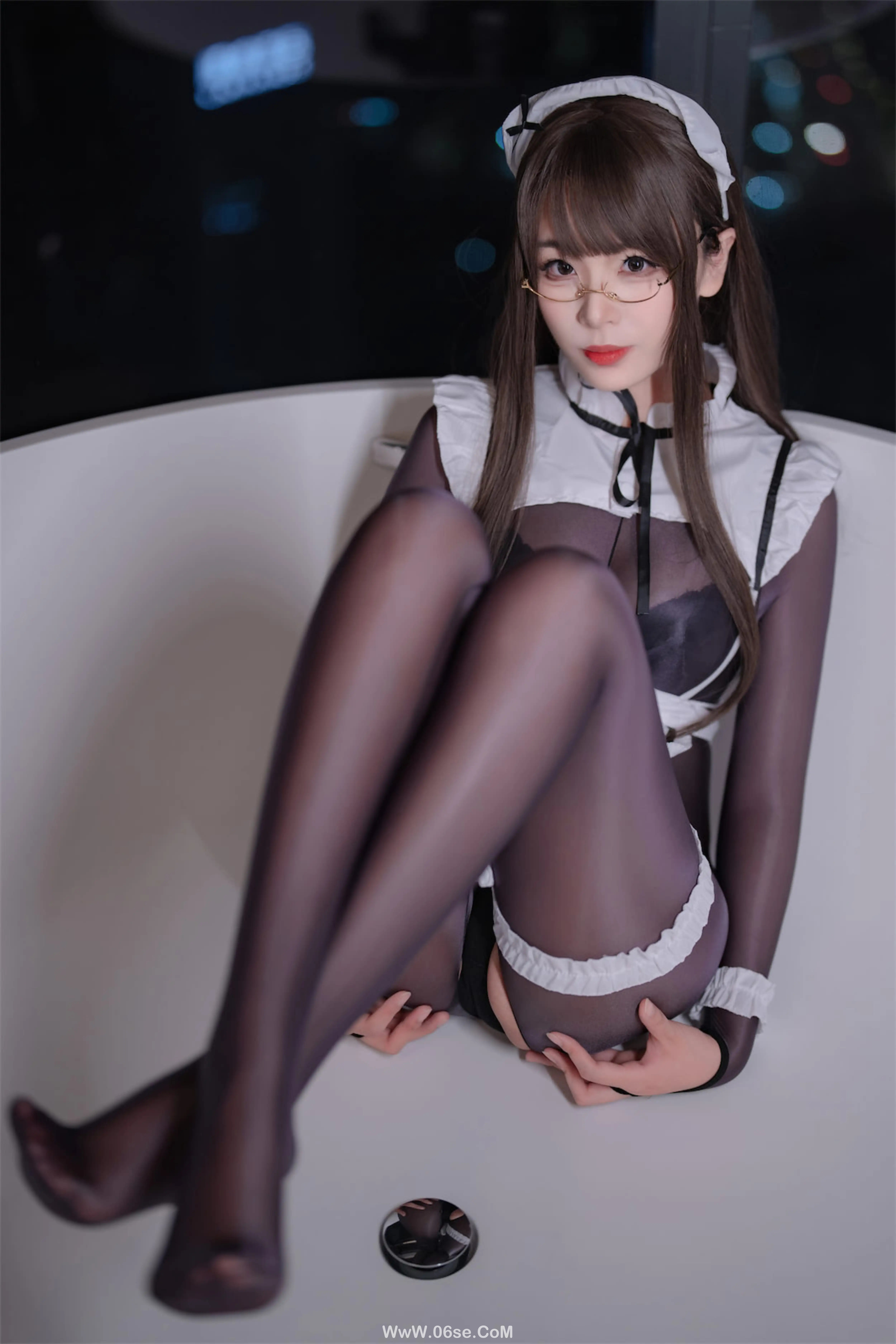 图片[26]-轩萧学姐 – 连体丝女仆-六色网