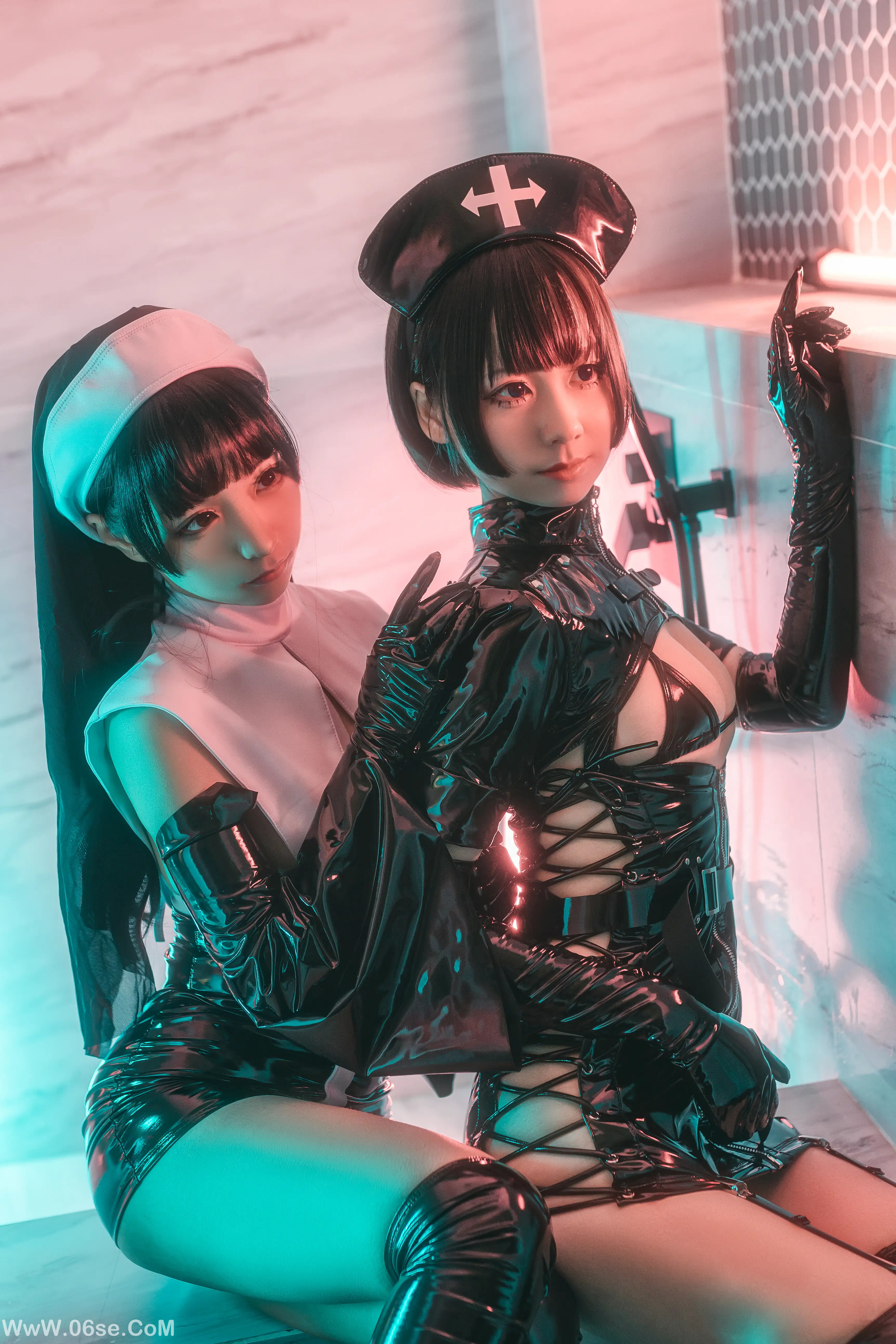 蠢沫沫 - 修女+护士-六色网