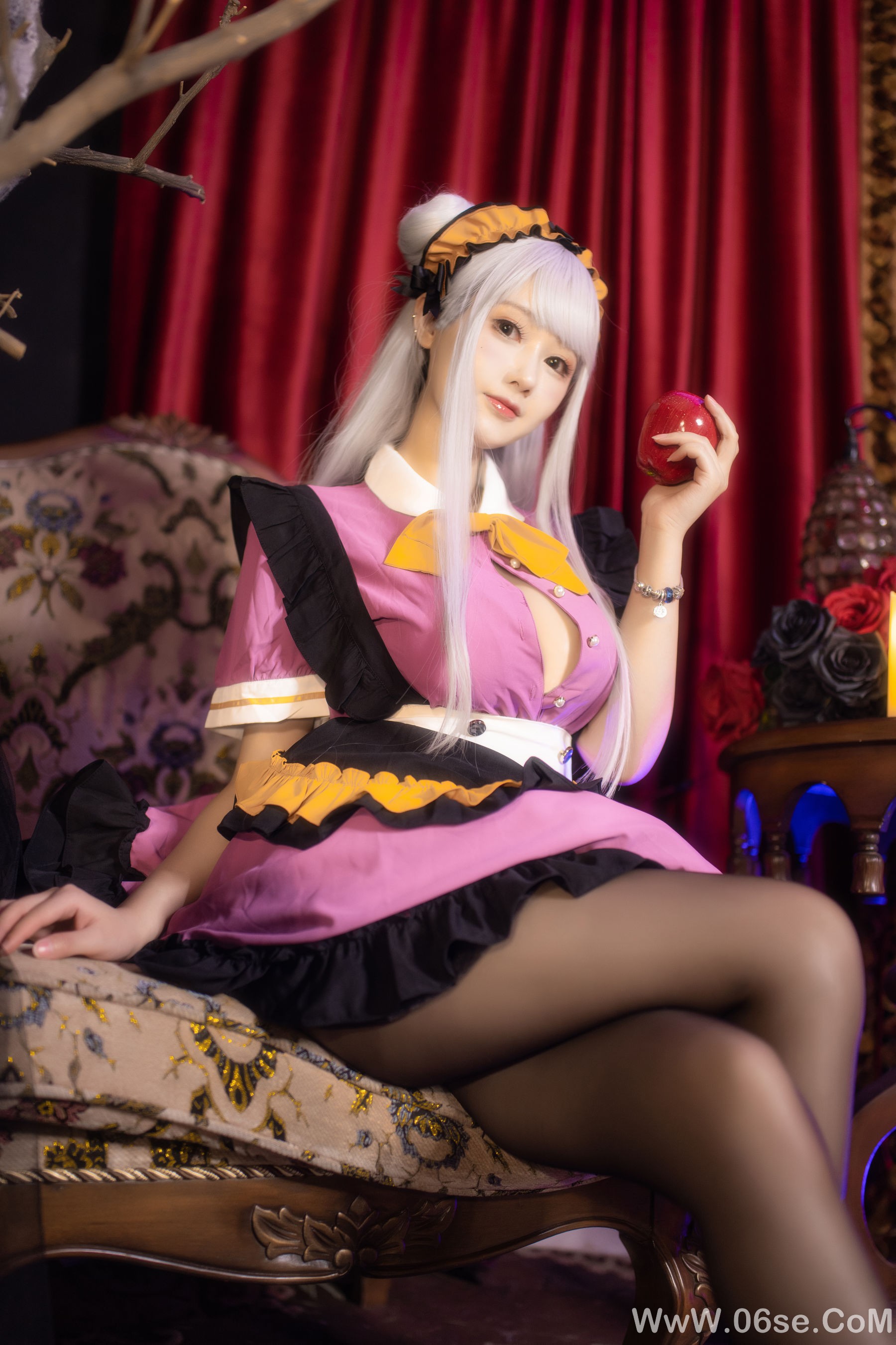 图片[8]-羽生三未 图集 – 万圣黑丝女仆 [37P]-六色网