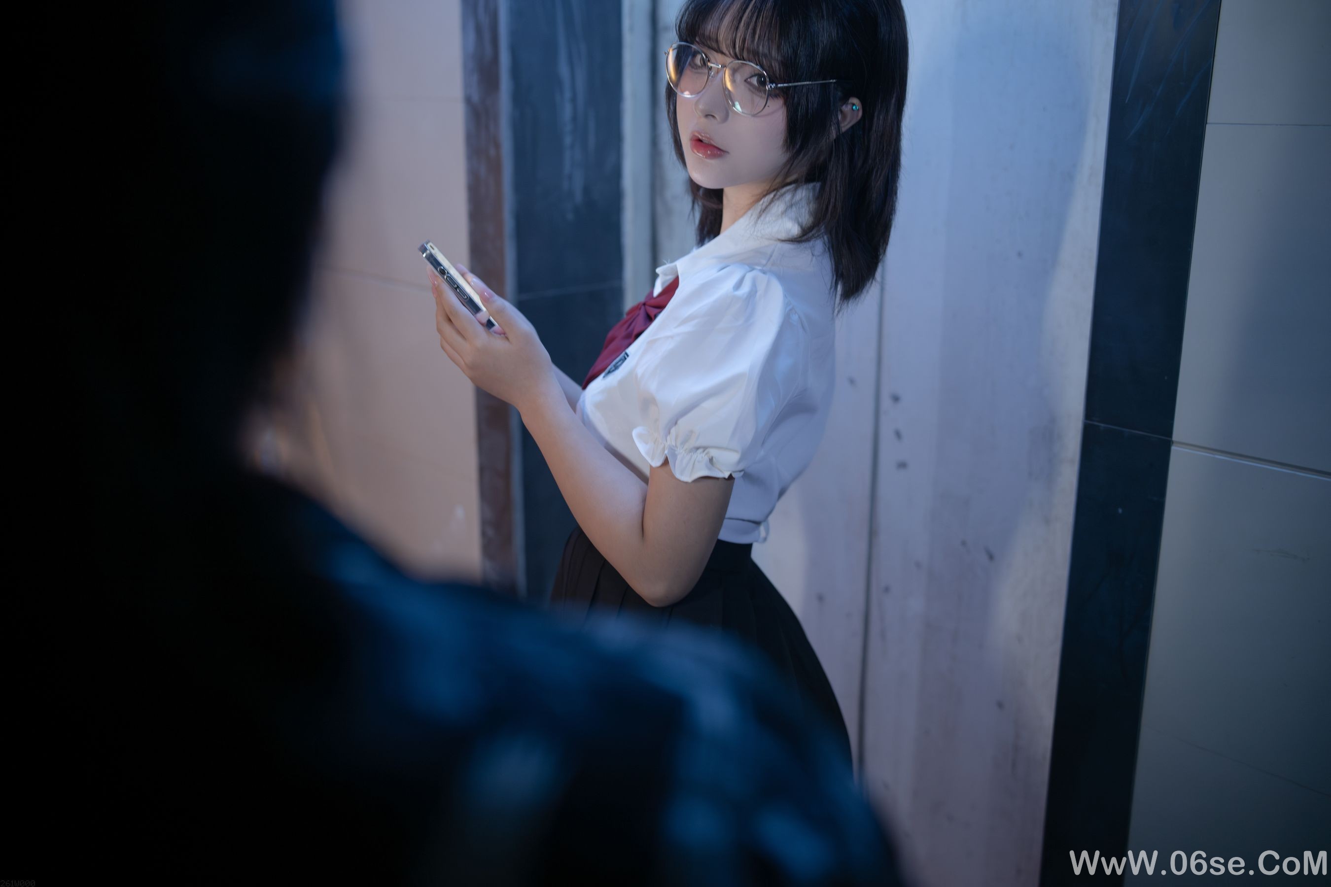 图片[8]-yuuhui玉汇 – 电梯间 尾行 [154P]-六色网