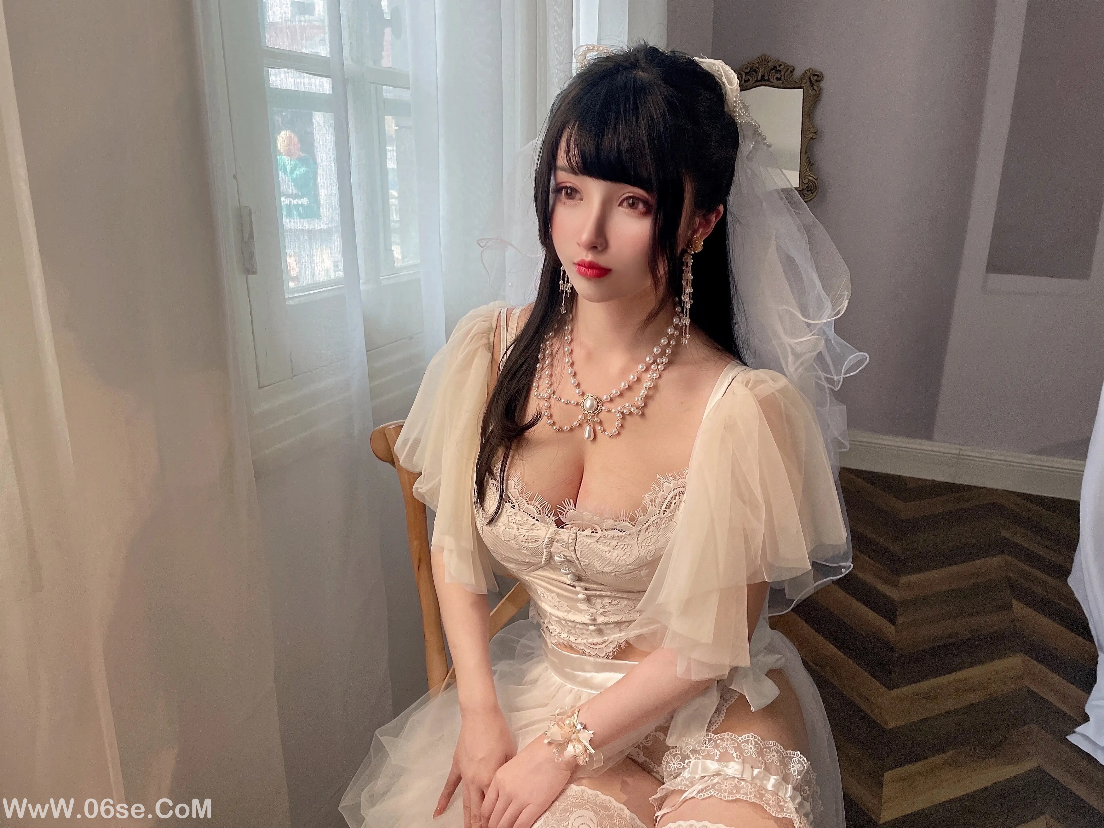 图片[36]-肉扣热热子(rioko凉凉子) 透明婚纱-六色网