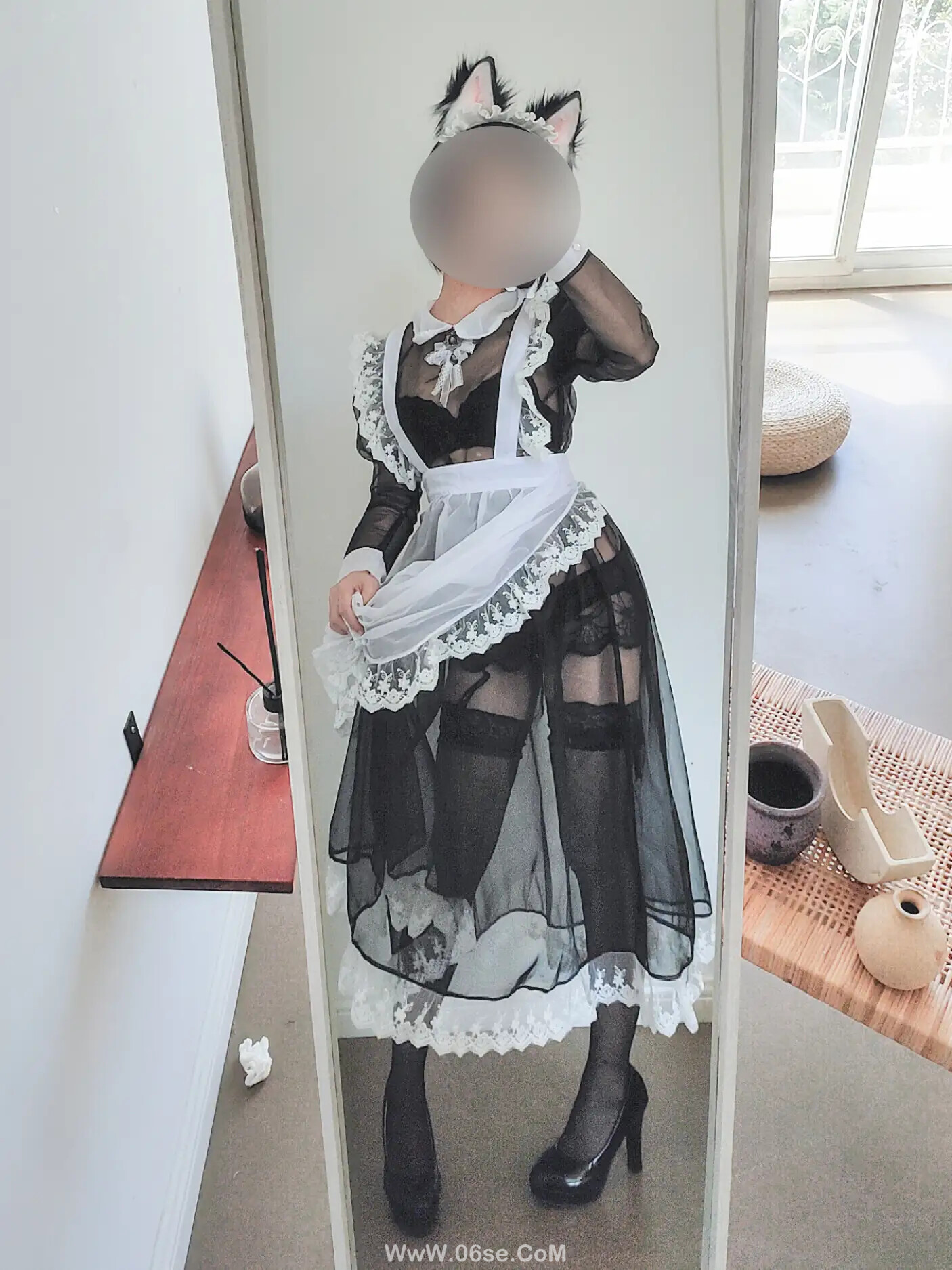 图片[11]-蠢沫沫 – 透明女仆 自拍-六色网