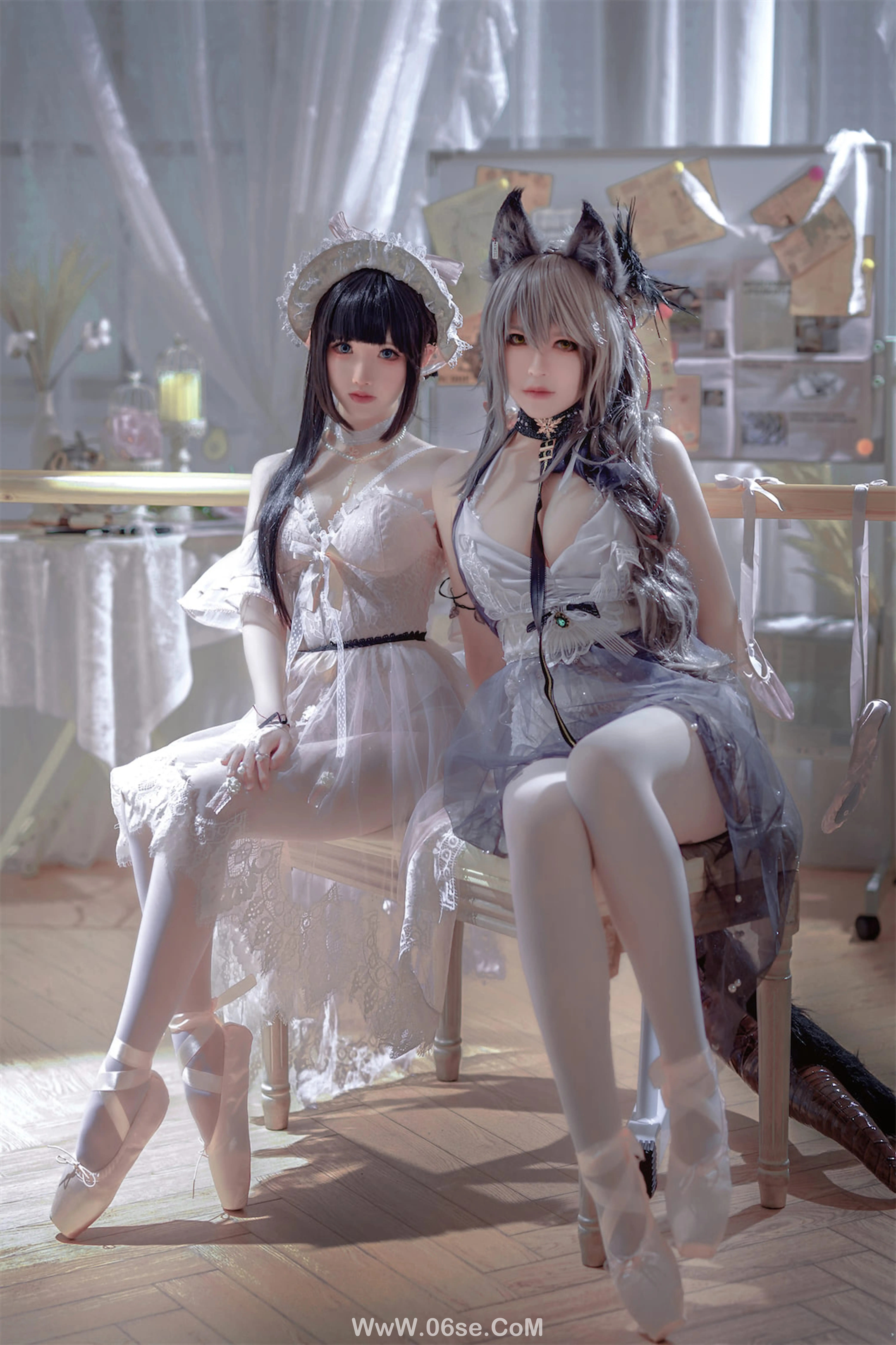 半半子 - Arknights 黑x森蚺バレエ (&面饼仙儿)-六色网