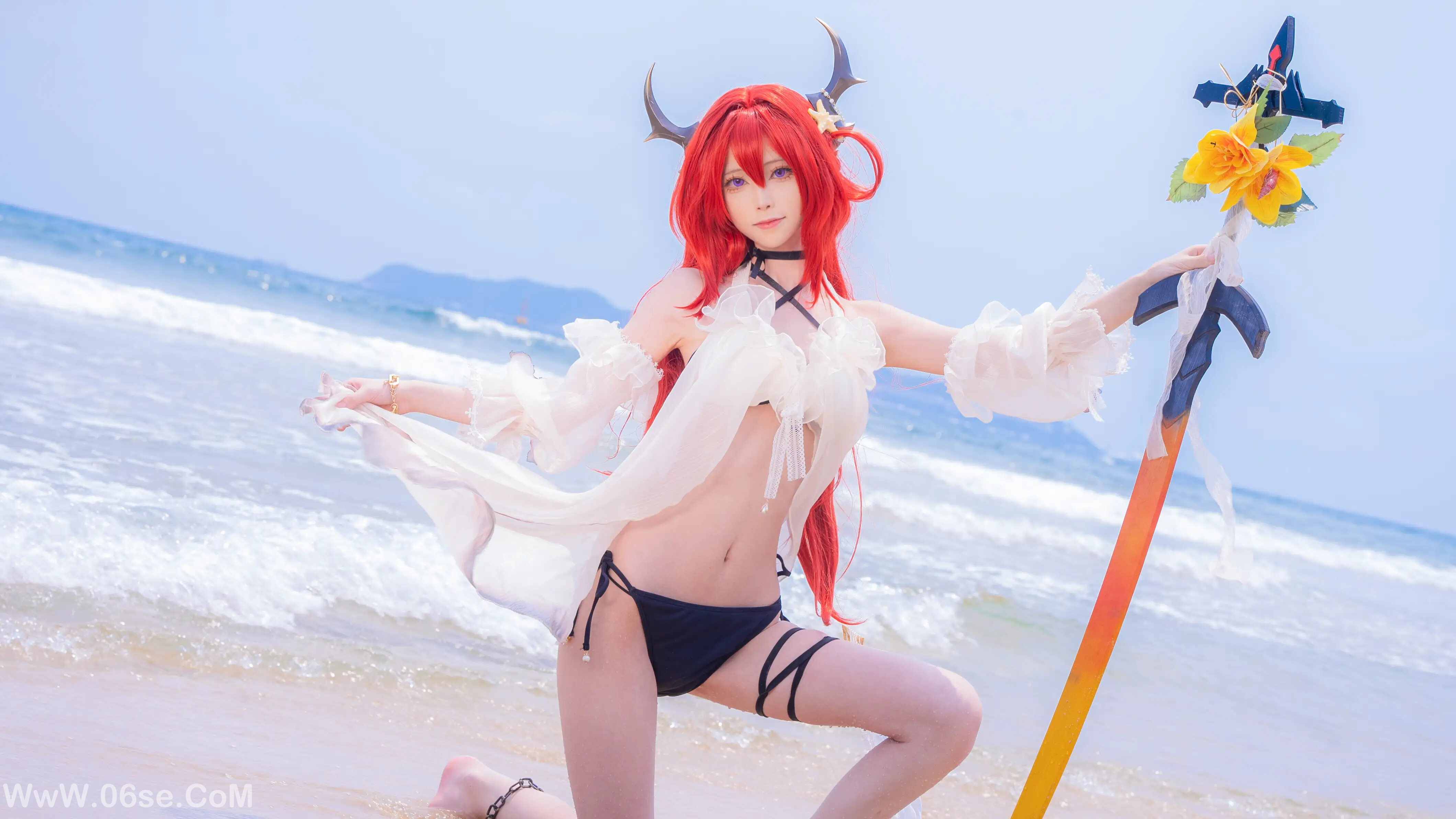 坂坂白 – 明日方舟 史尔特尔泳装-六色网