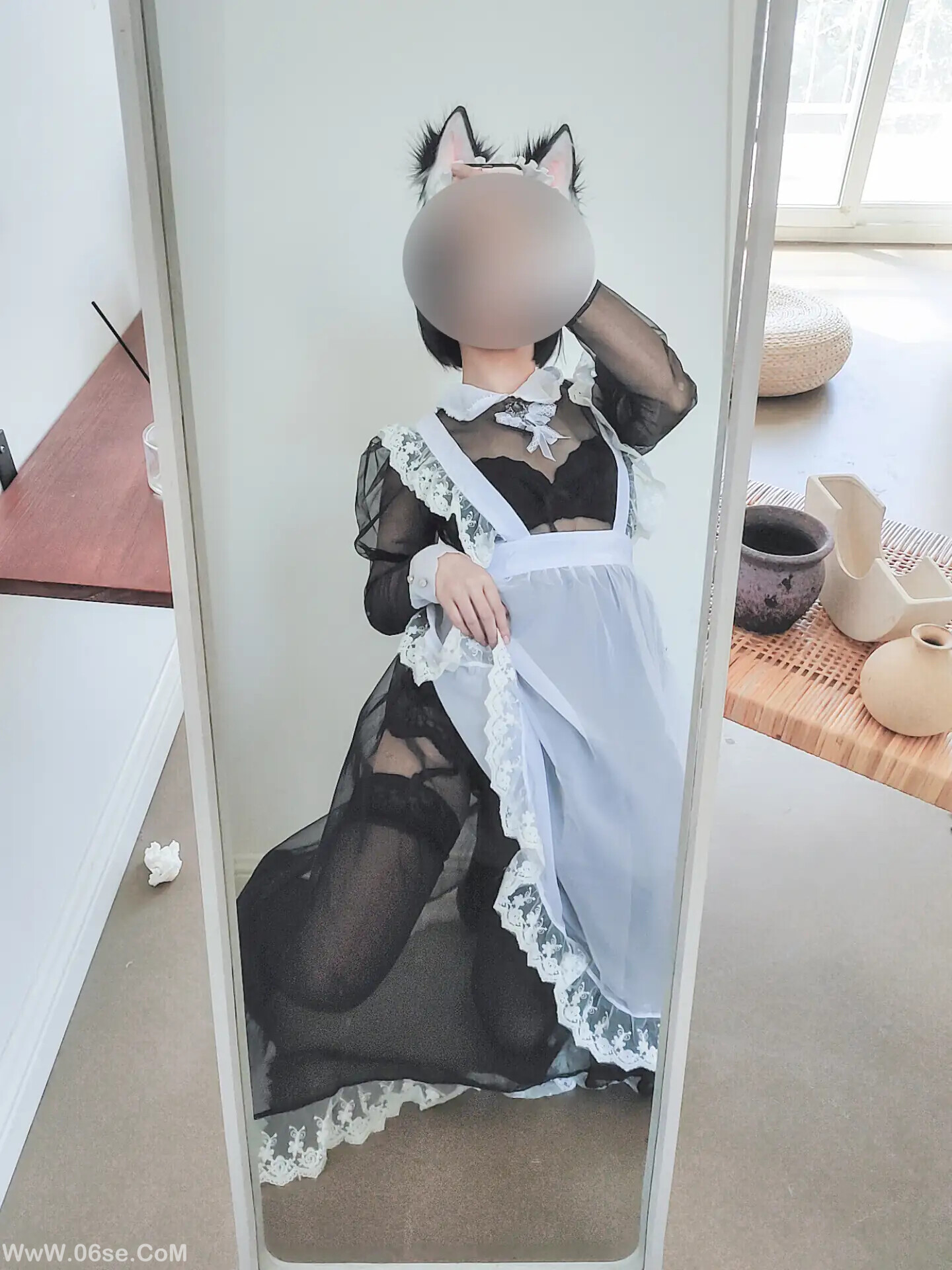 图片[4]-蠢沫沫 – 透明女仆 自拍-六色网