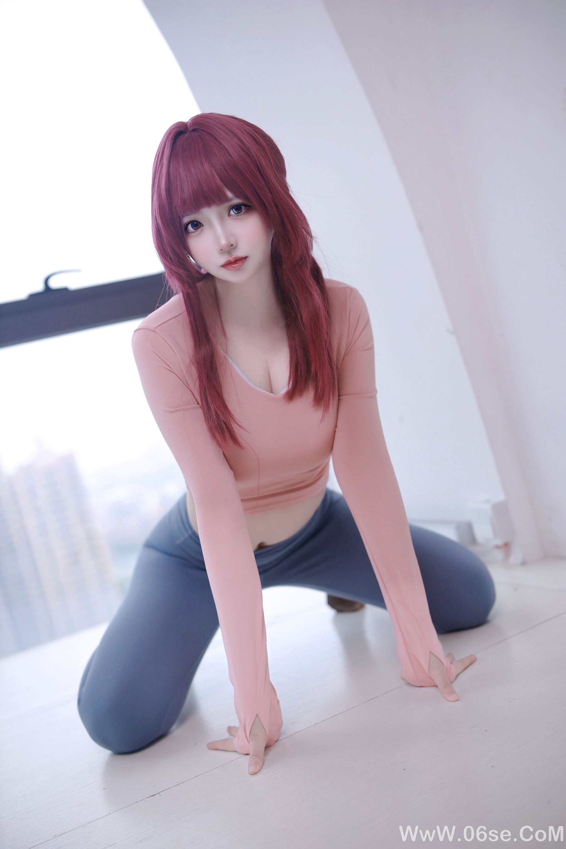 图片[41]-疯猫ss – 瑜伽服 卡芙卡 [58P]-六色网