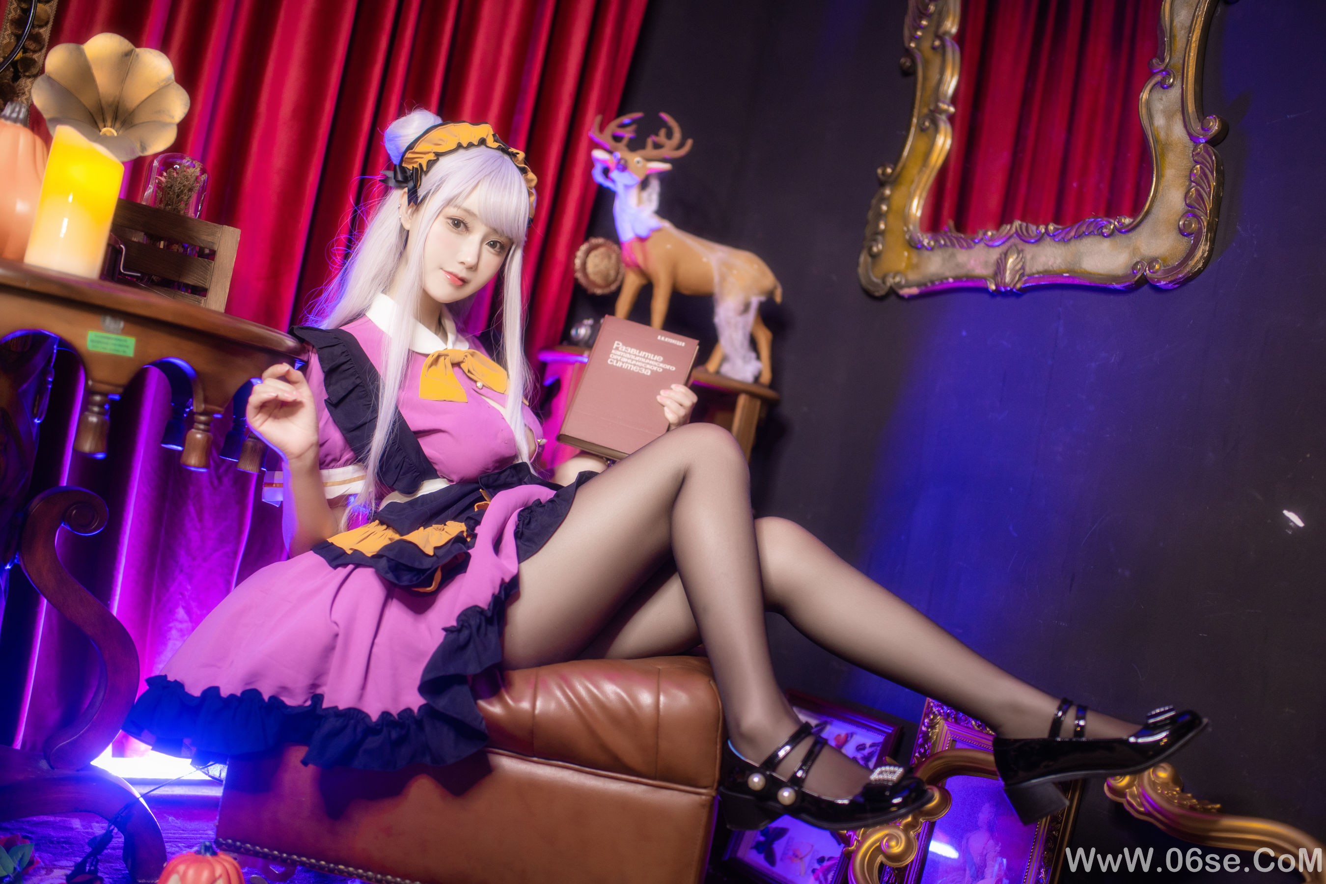 图片[17]-羽生三未 图集 – 万圣黑丝女仆 [37P]-六色网